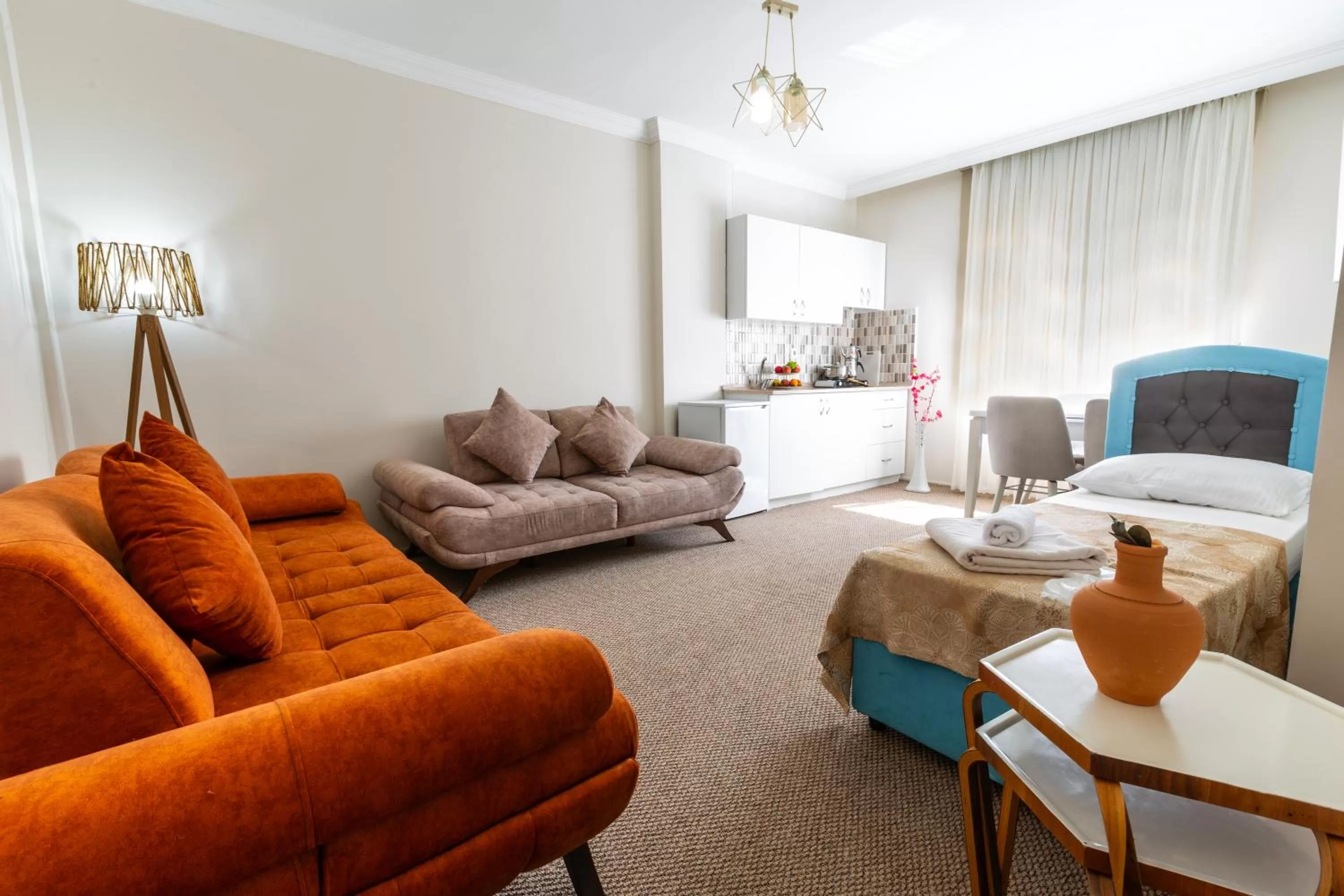 Seating Area in Bikka&Asell Suite Hotel