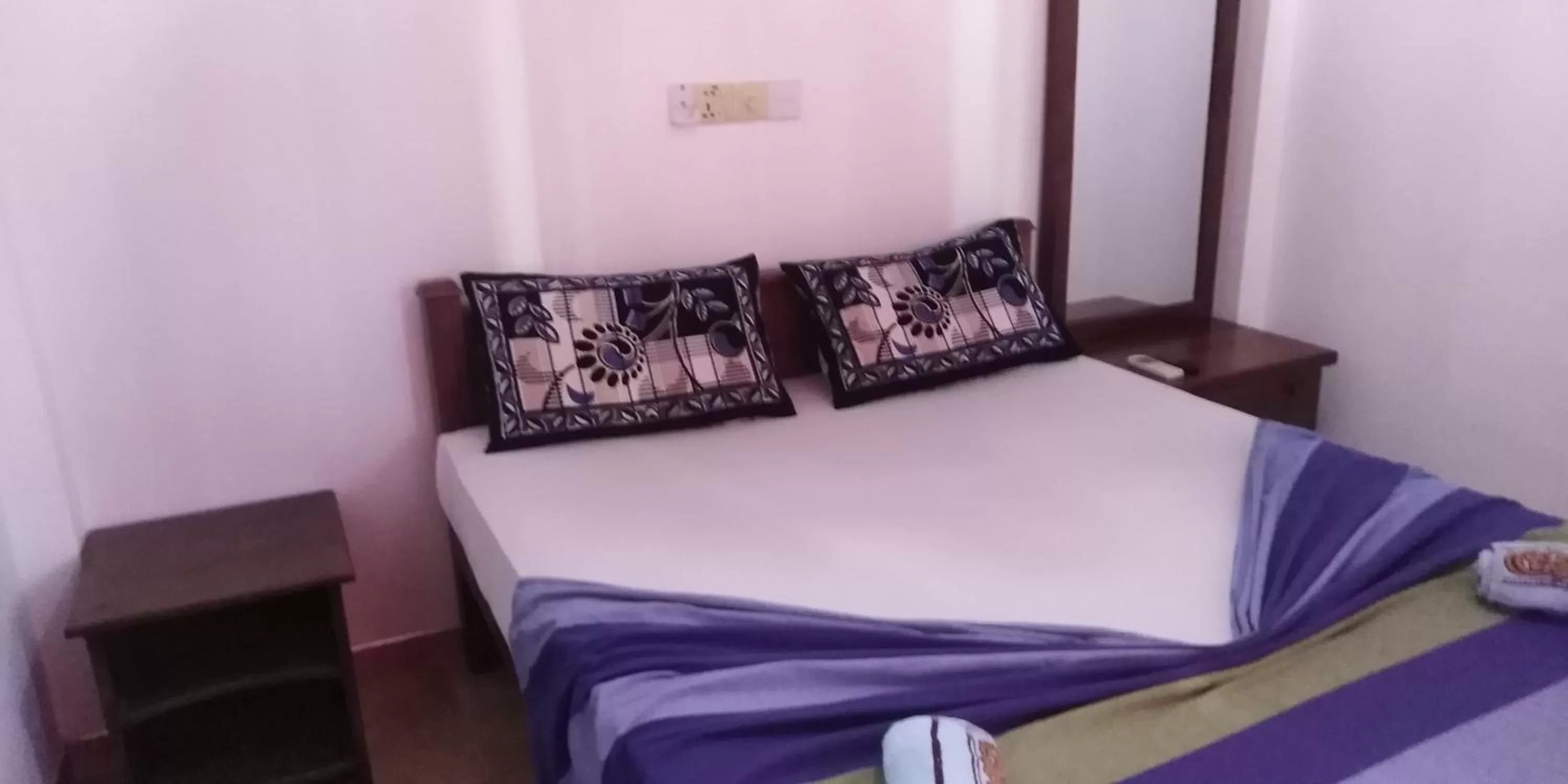 View (from property/room), Bed in Pearl Resort Mirissa