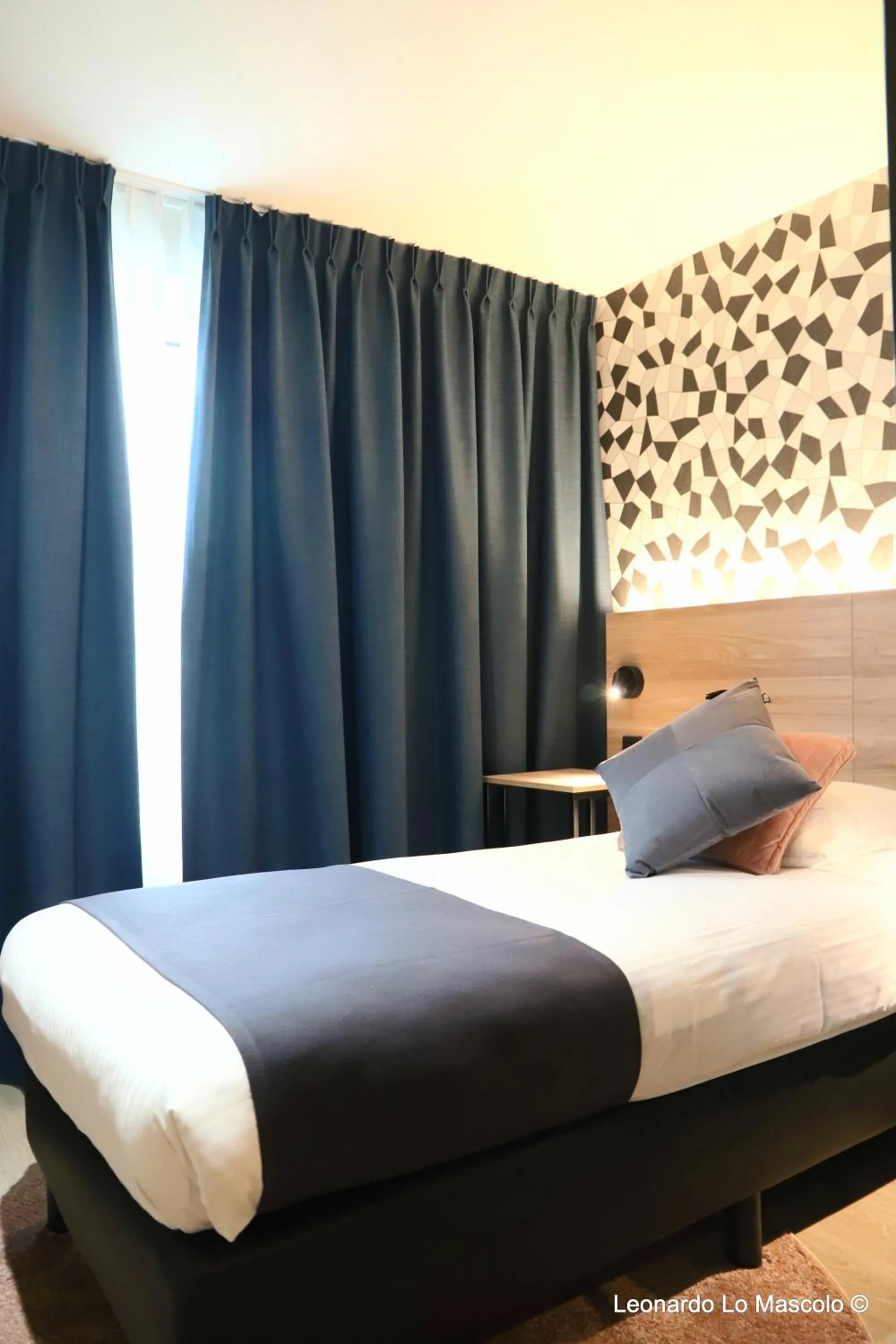 Bed in Univers Hotel Liege-Guillemins