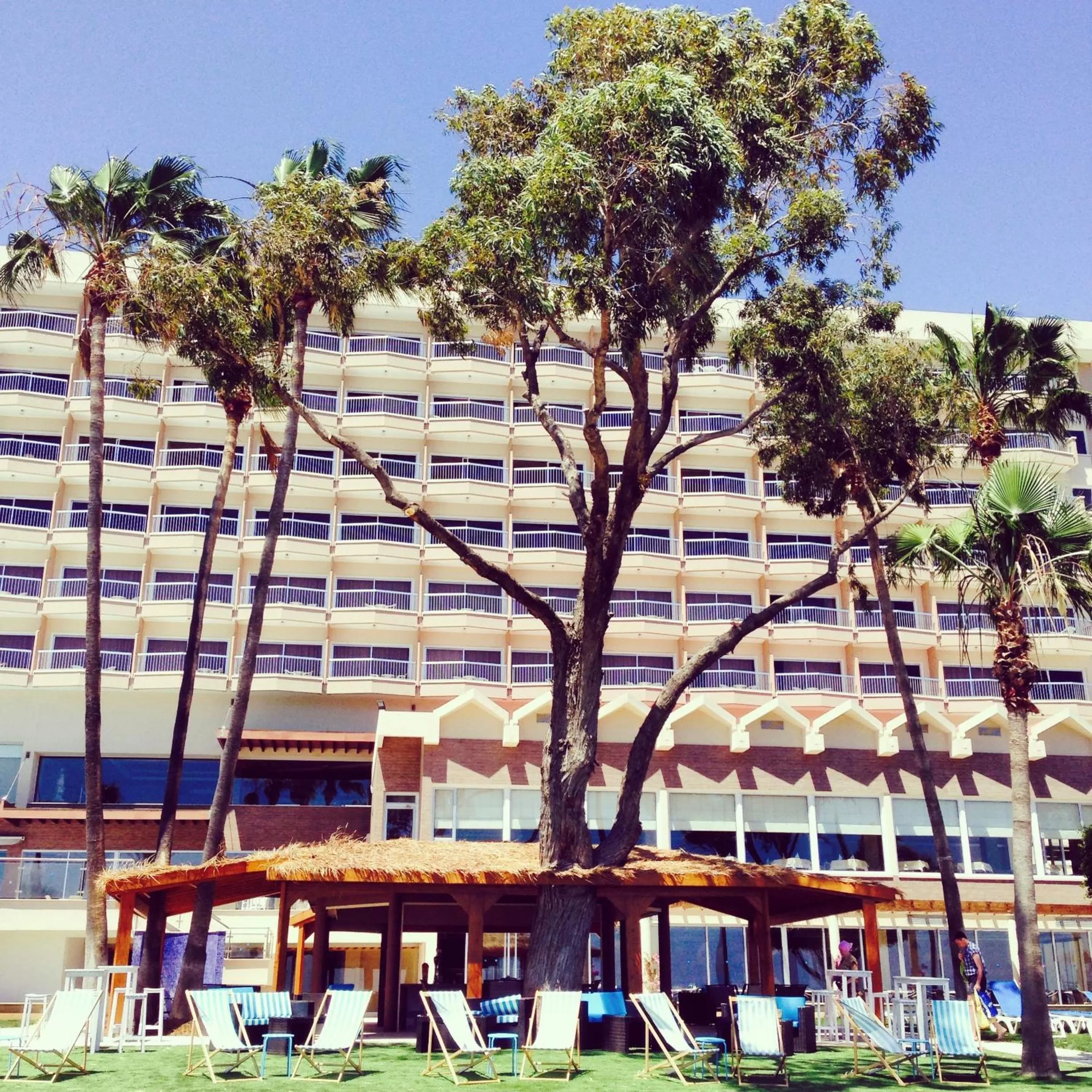 Facade/entrance in Poseidonia Beach Hotel