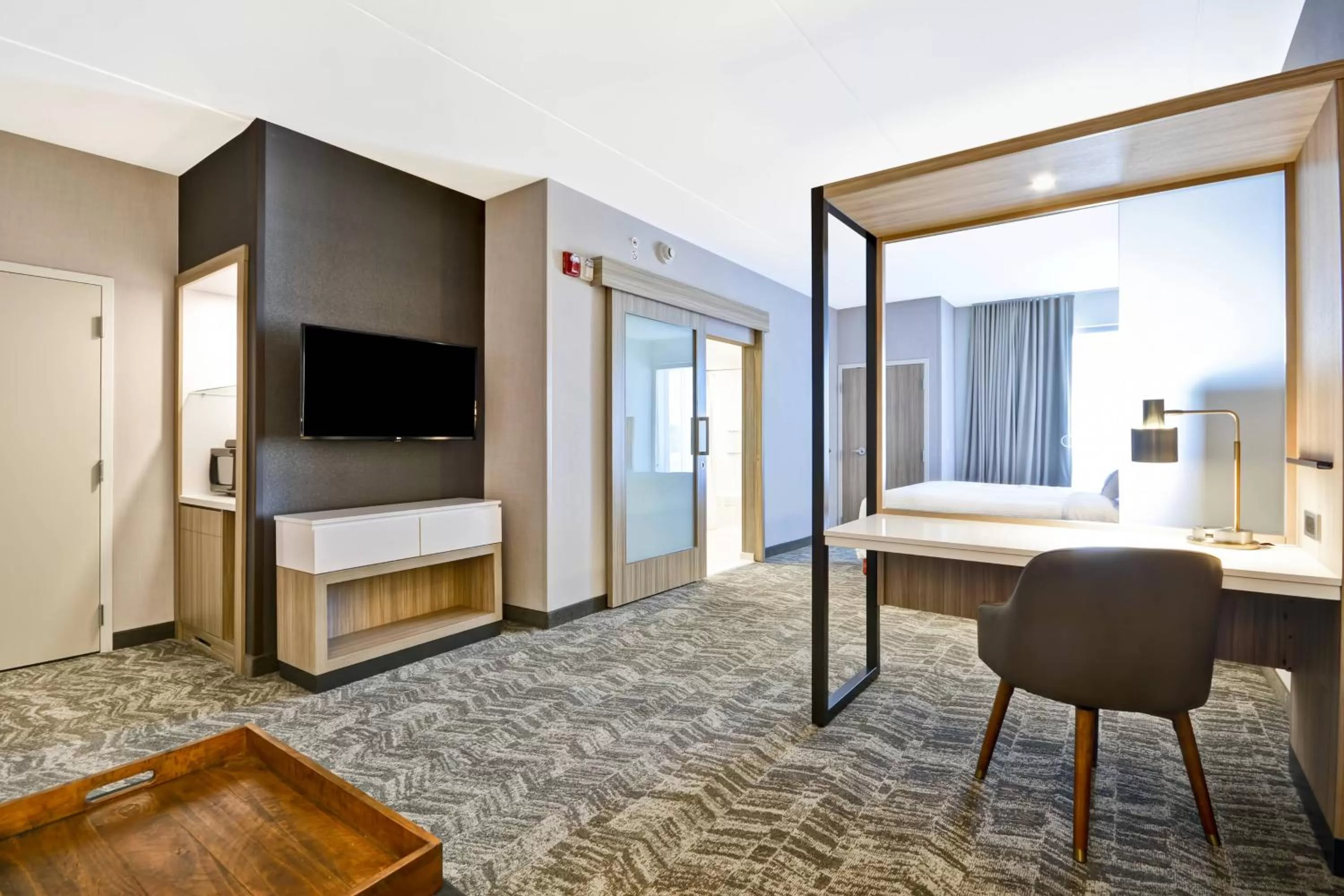 King Suite with Sofa Bed - Hearing Accessible in SpringHill Suites by Marriott Cincinnati Blue Ash