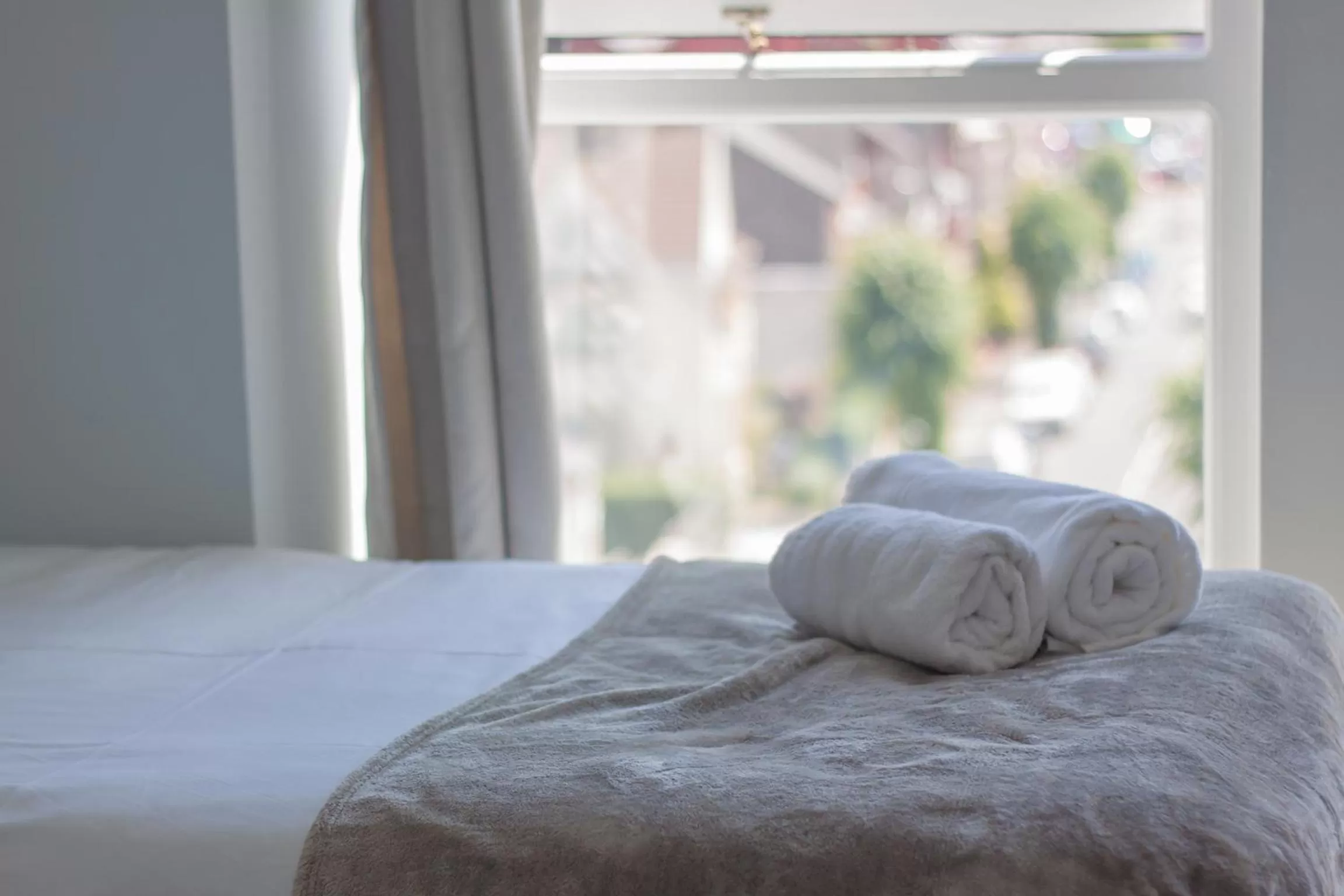 City view, Bed in The Mount Rooms