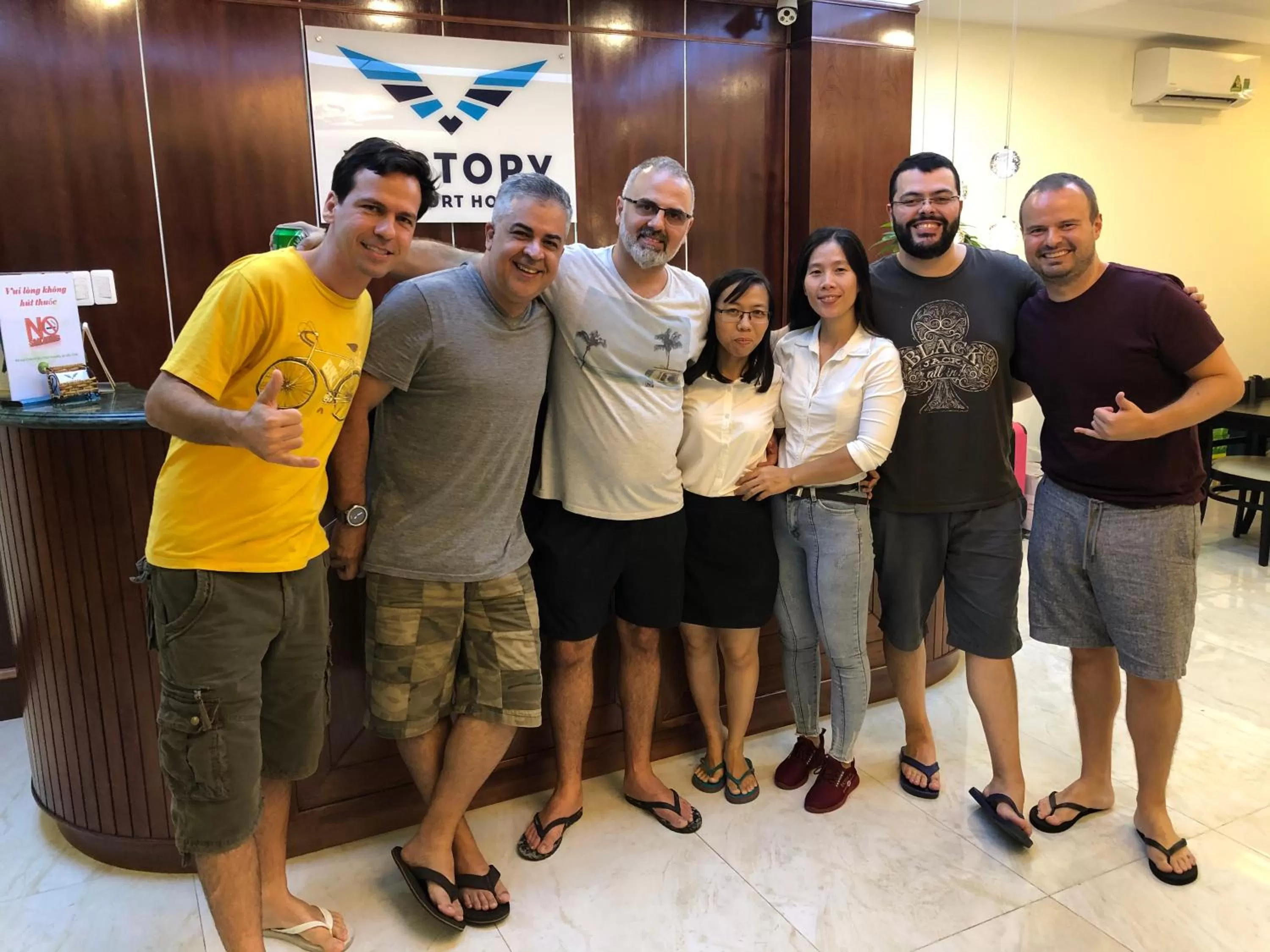 People in Victory Airport Hotel