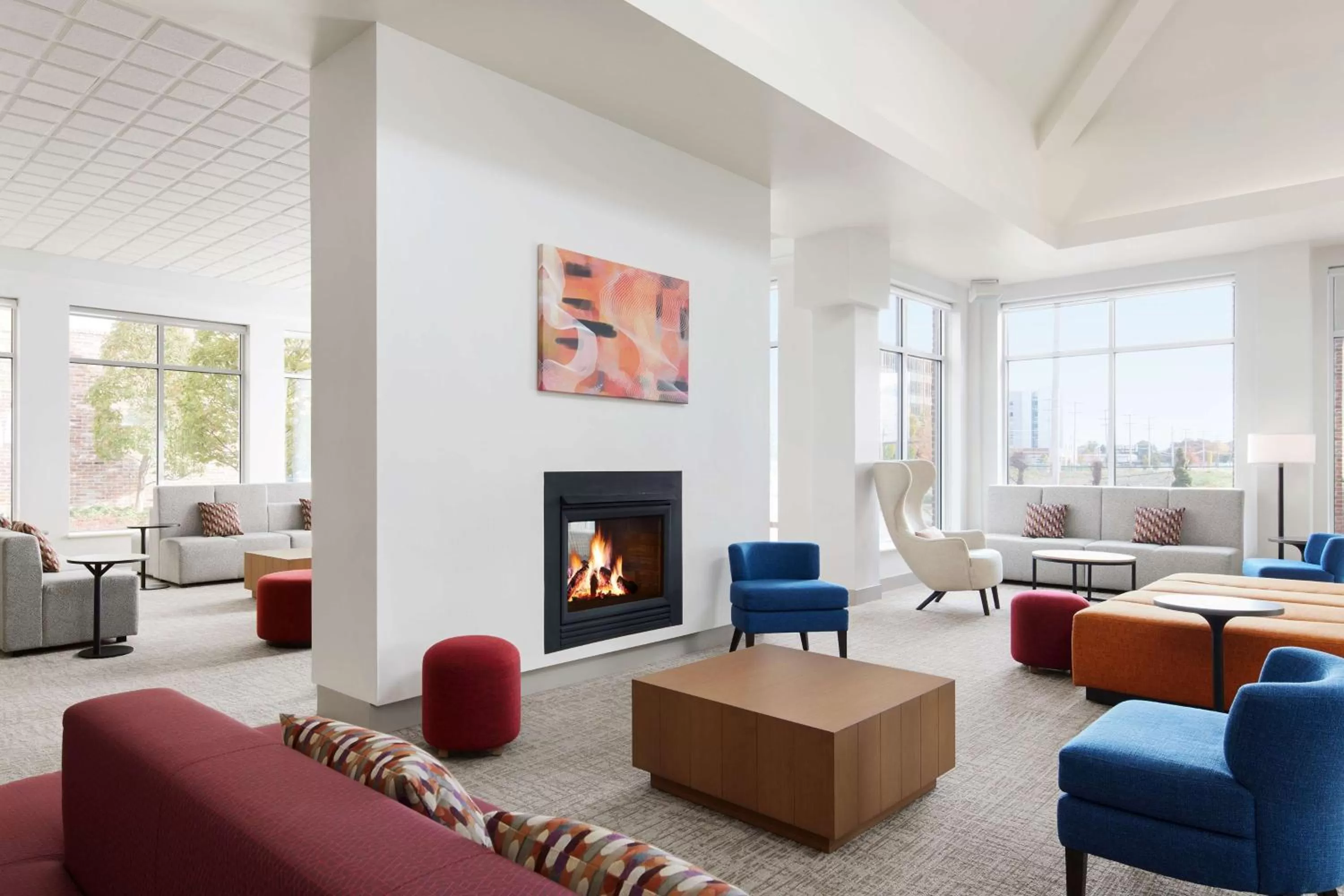 Lobby or reception in Hilton Garden Inn Providence Airport/Warwick