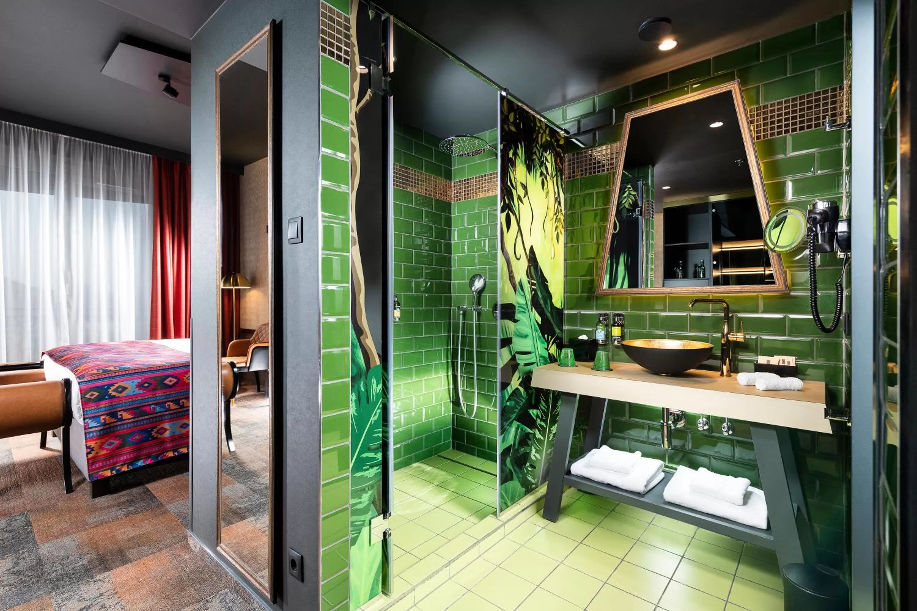 Bathroom, Bed in Minaro Hotel Tokaj - MGallery Collection