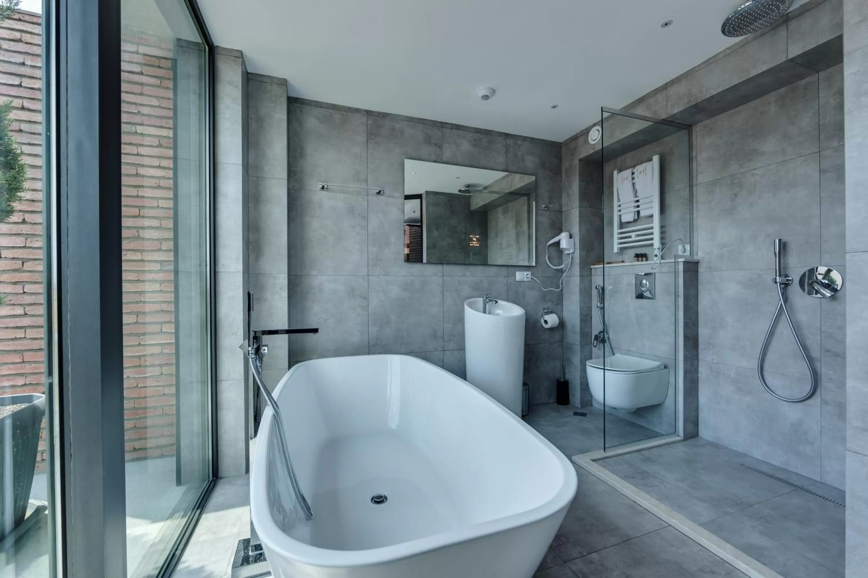 Shower, Bathroom in Mit Hotel Tbilisi