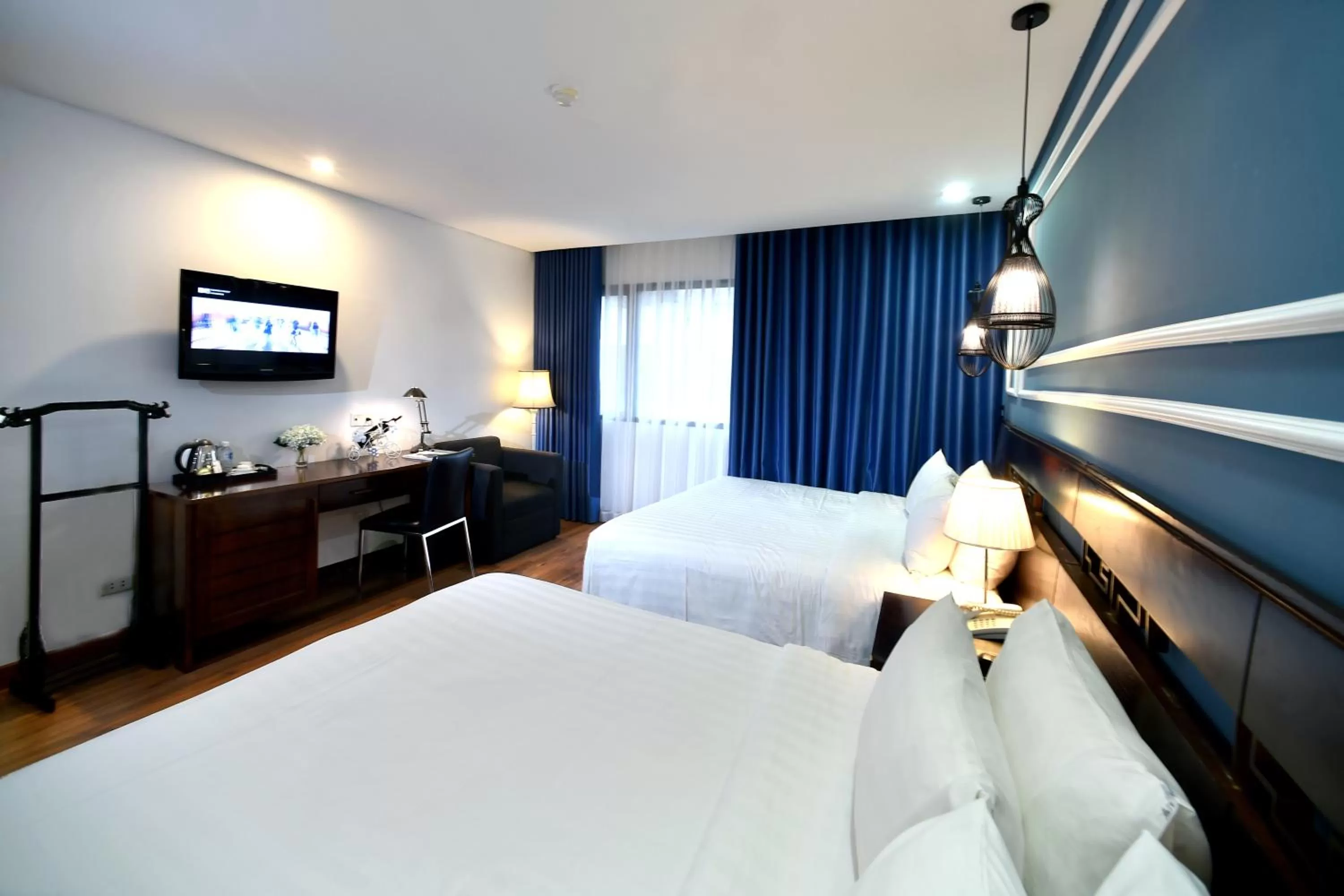 Bed in Hanoi Eternity Hotel