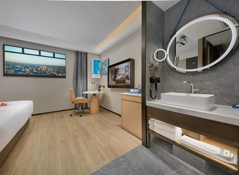 Bathroom in Fengyue Light Shang Hotel Guangzhou Baiyun Airport Store