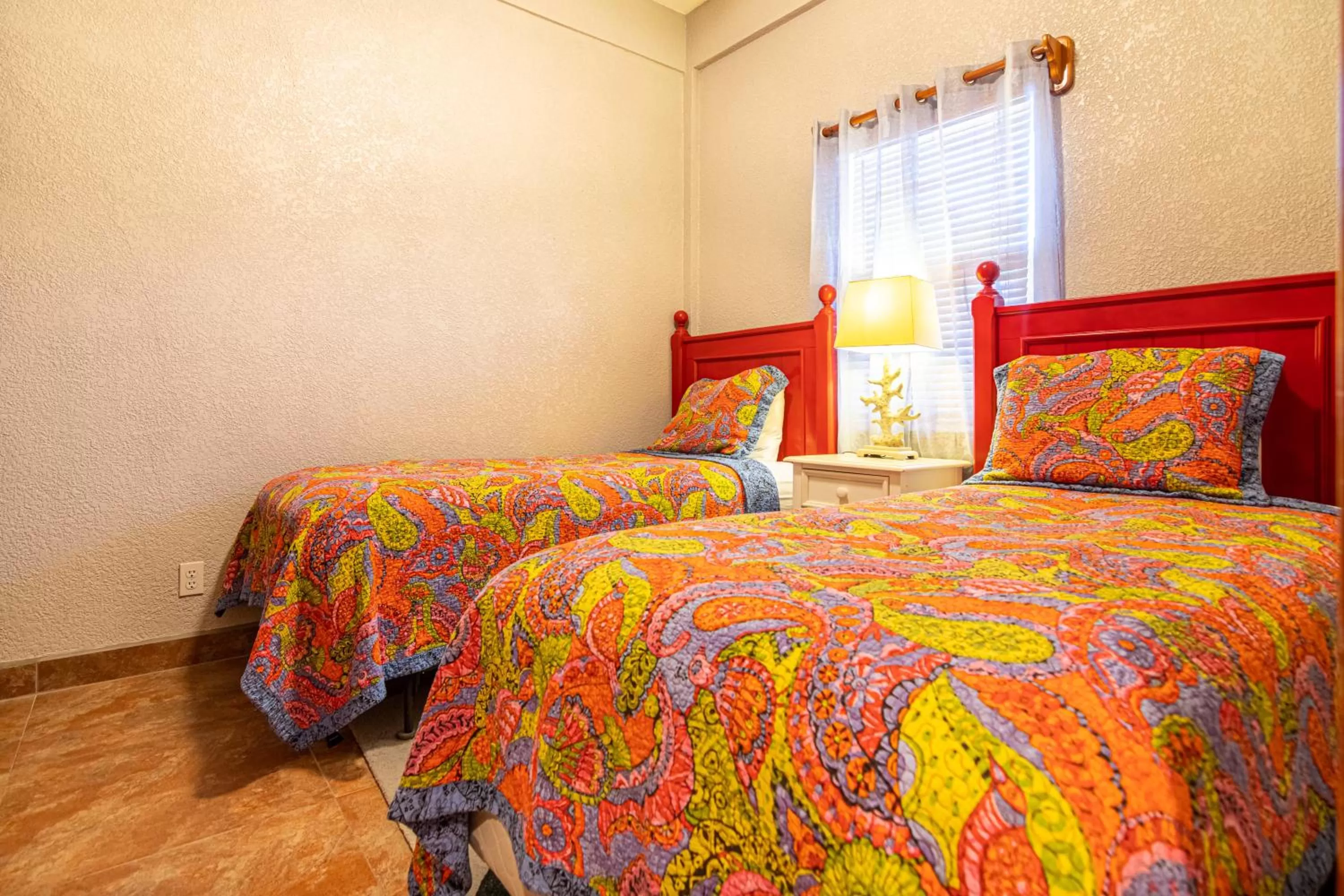 Bed in Lighthouse Beach Villas