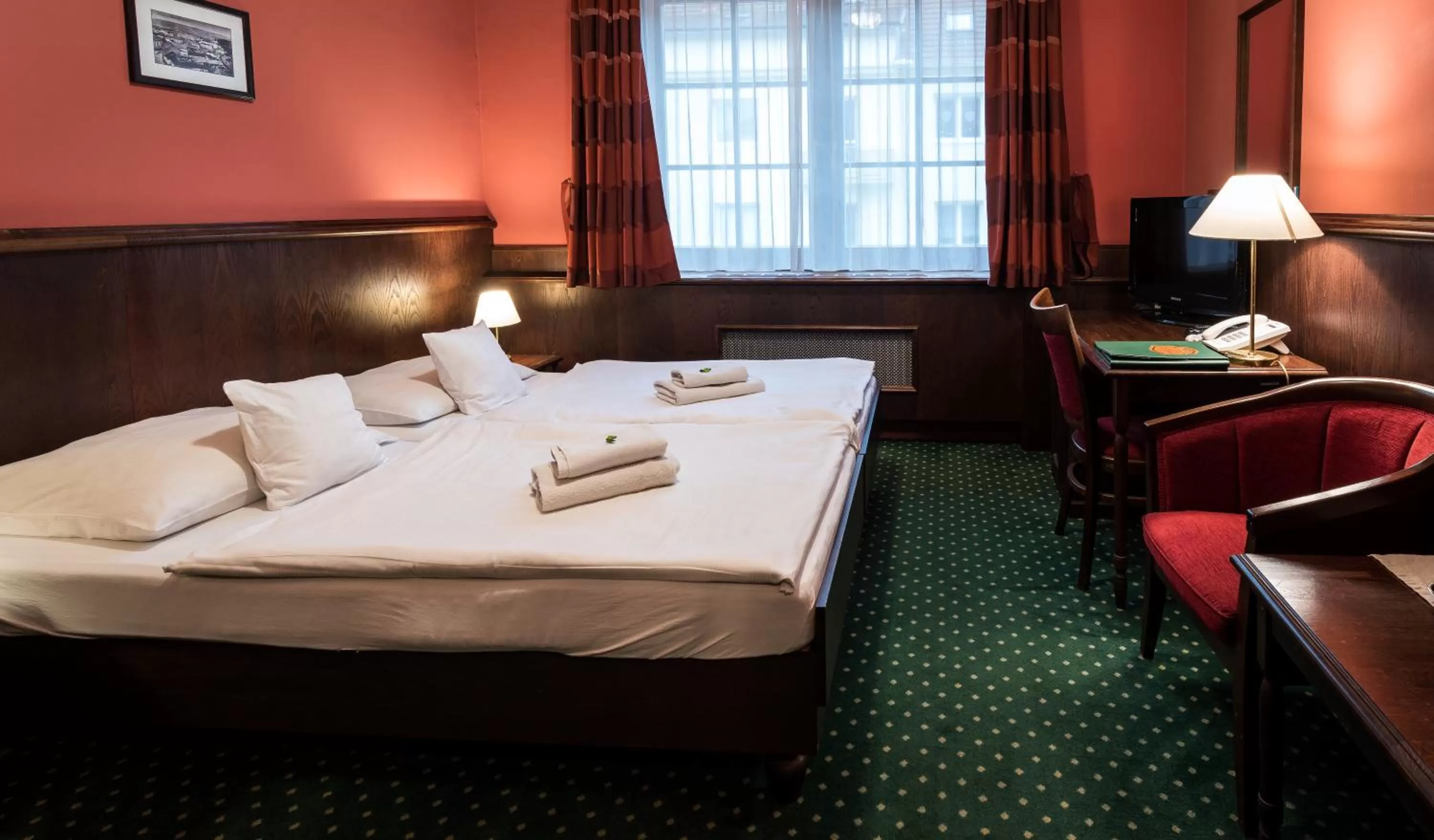 Bed in Hotel U Hejtmana Šarovce