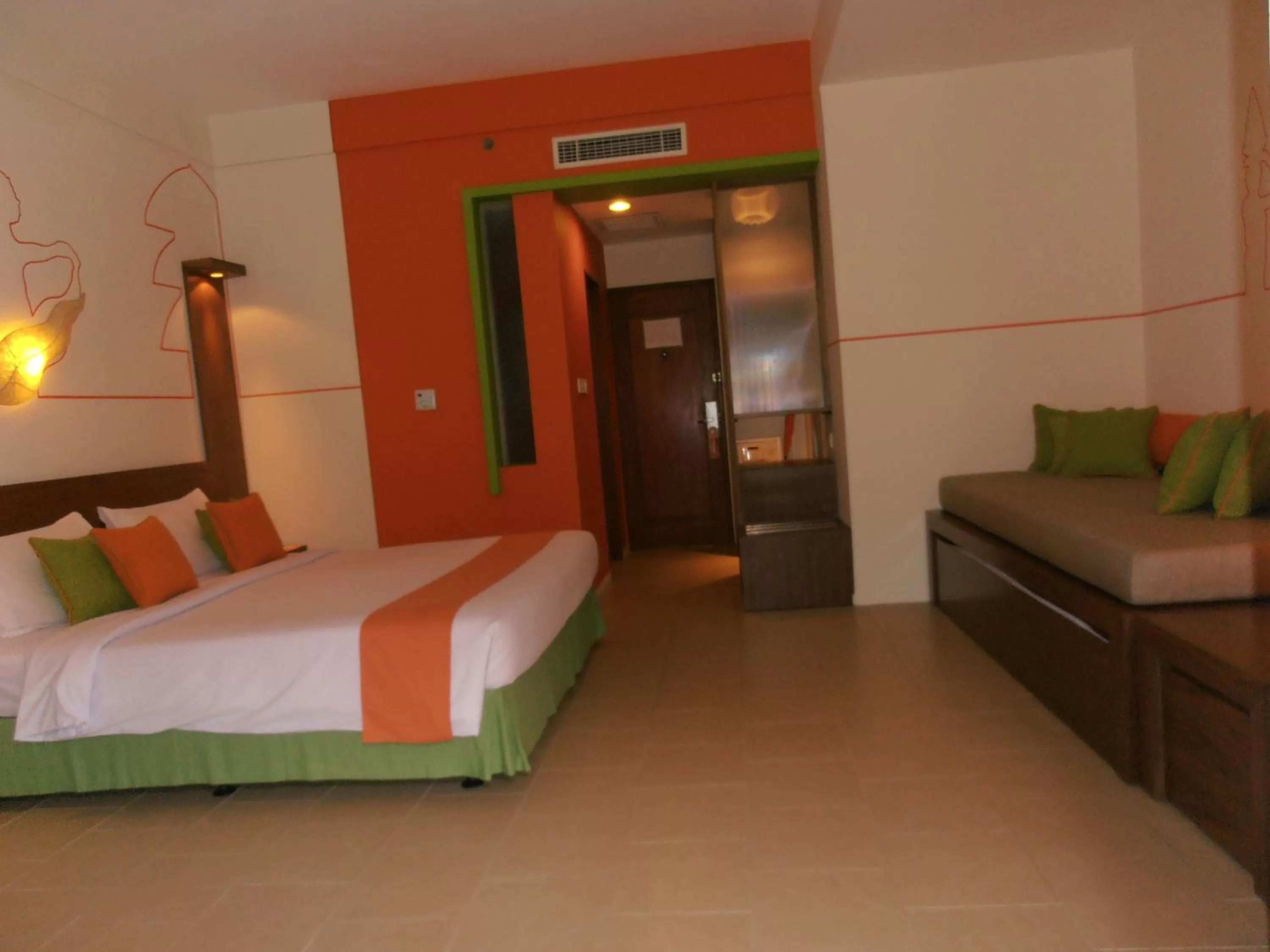 Bedroom, Bed in ibis Styles Bali Legian