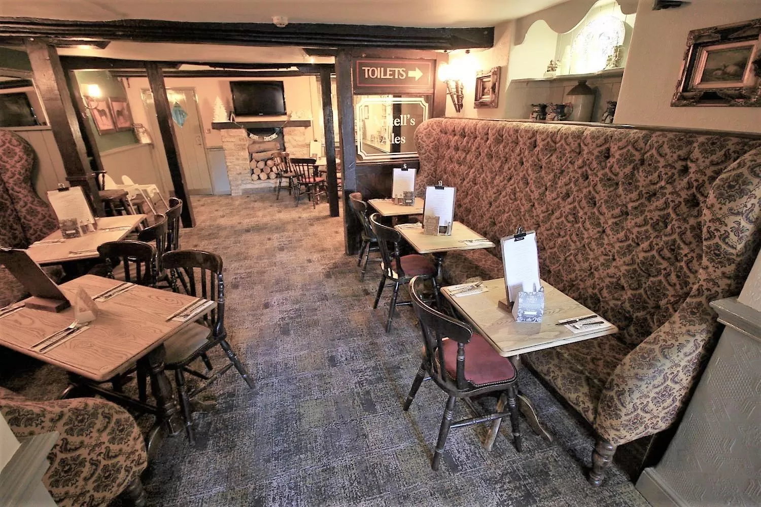 Dining area in The Kings Arms Hotel