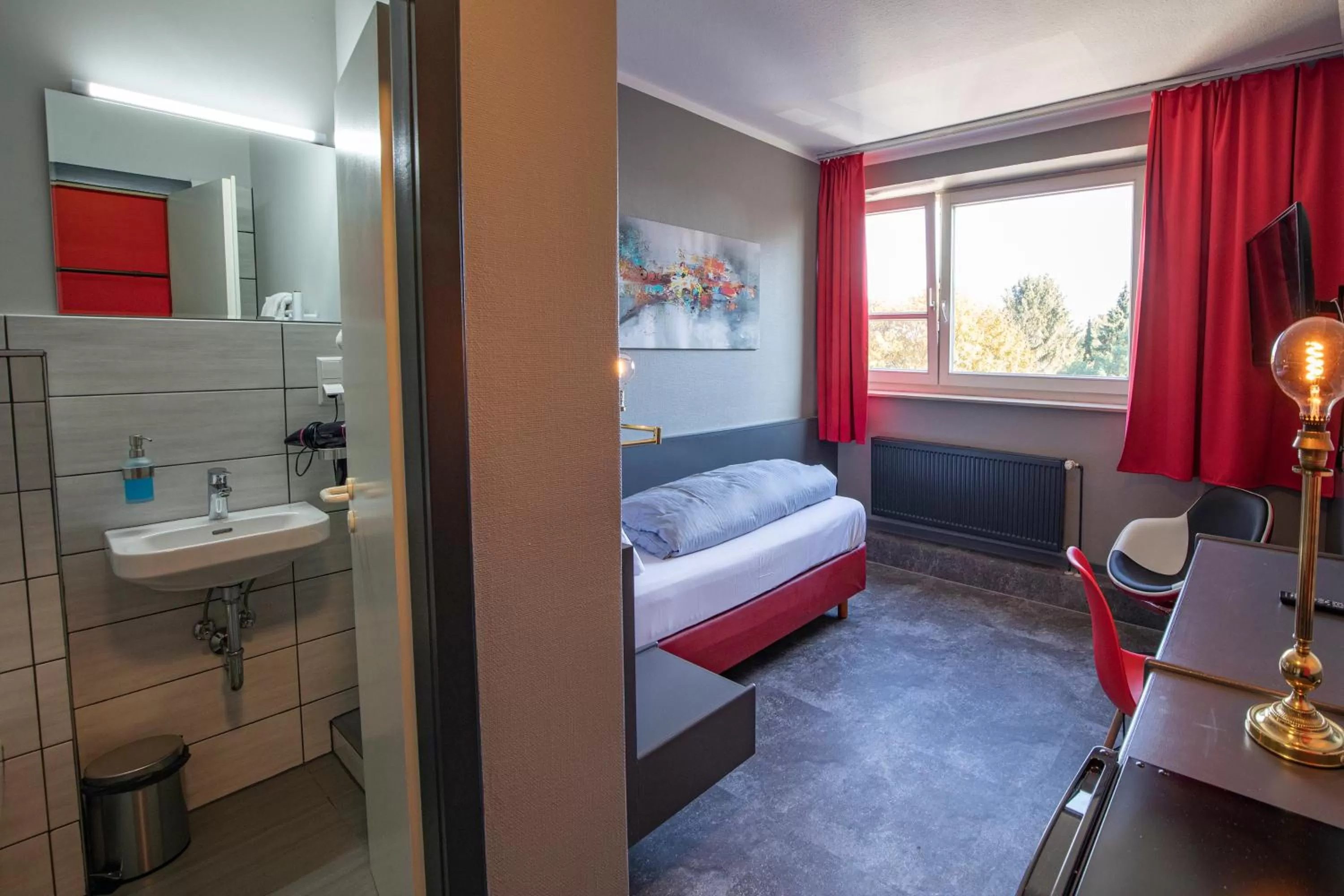 Photo of the whole room, Bed in Hotel Mecklenheide