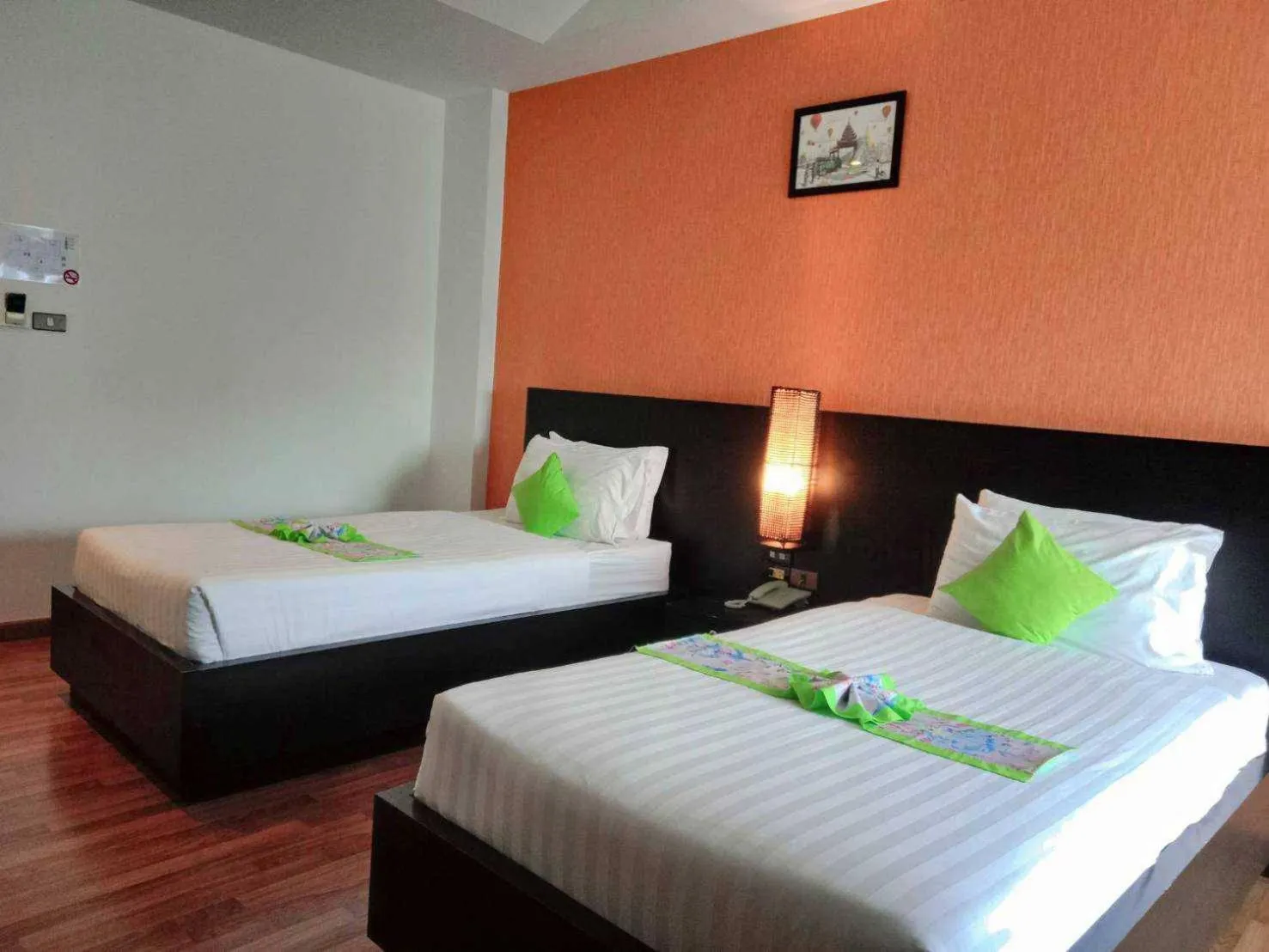 Bed in Jingjit Hotel