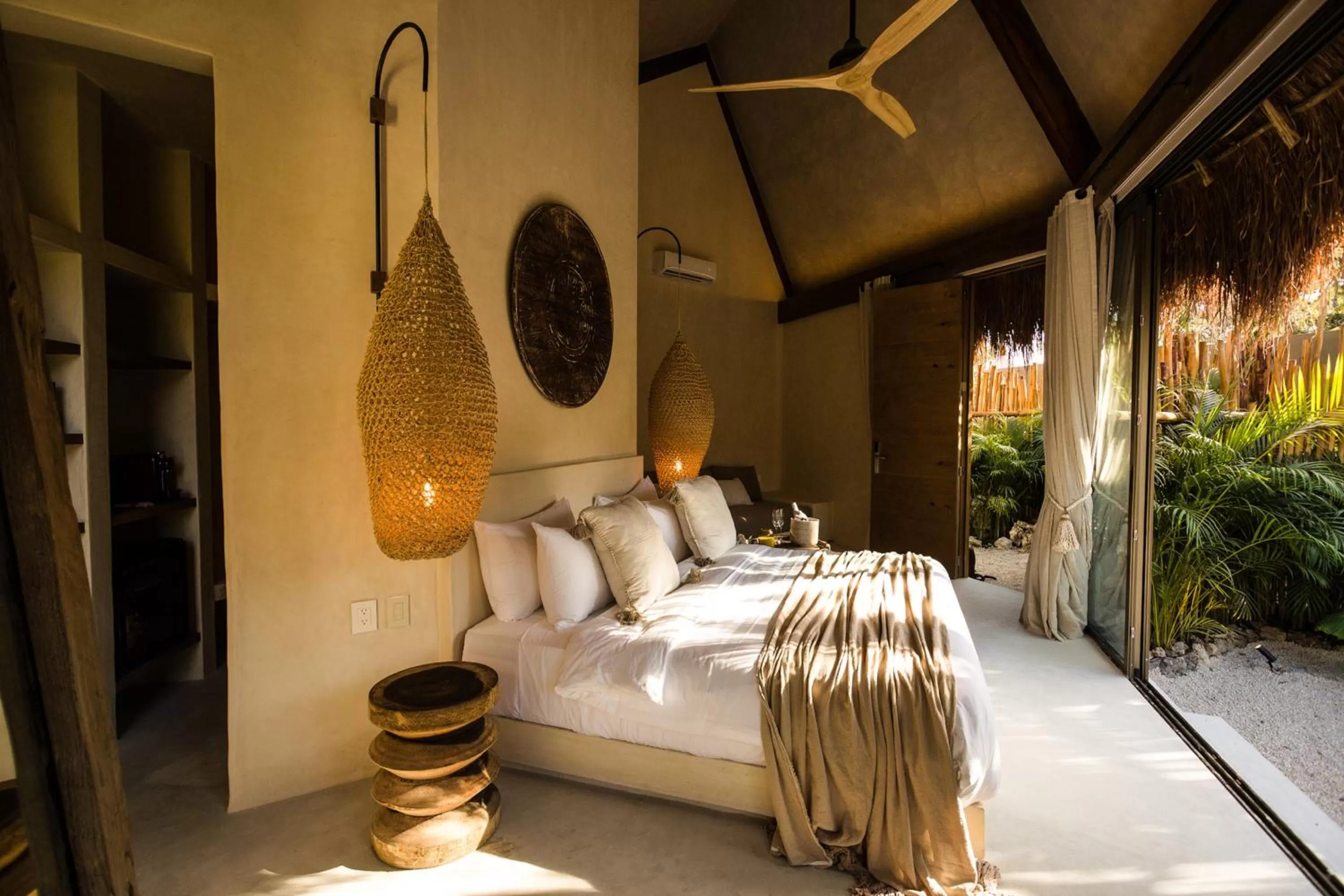 Bed in Hotel Muaré Tulum Wellness and Spa