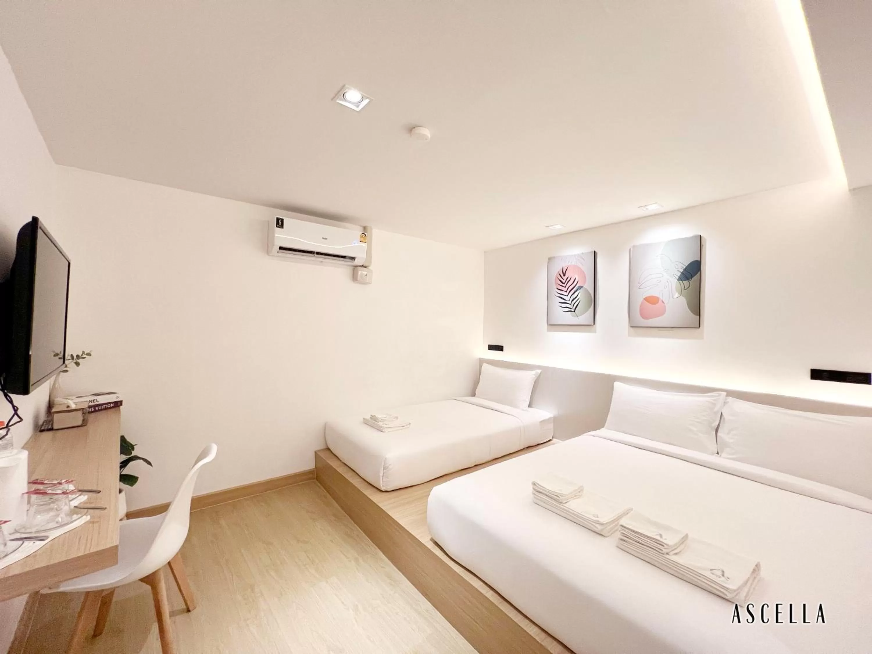 Bed in Ascella Bangkok Hotel