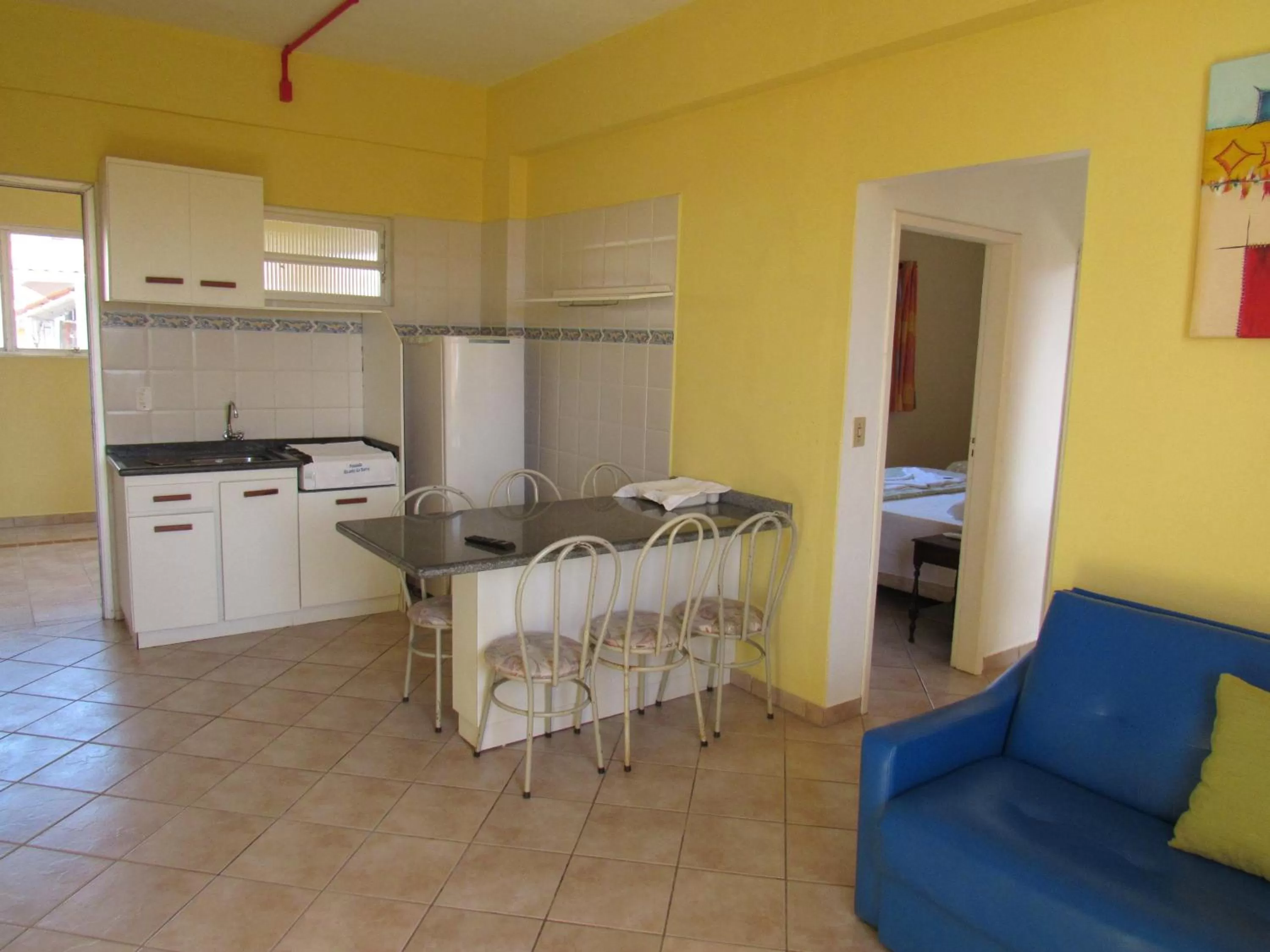 Kitchen or kitchenette in Pousada Recanto da Barra
