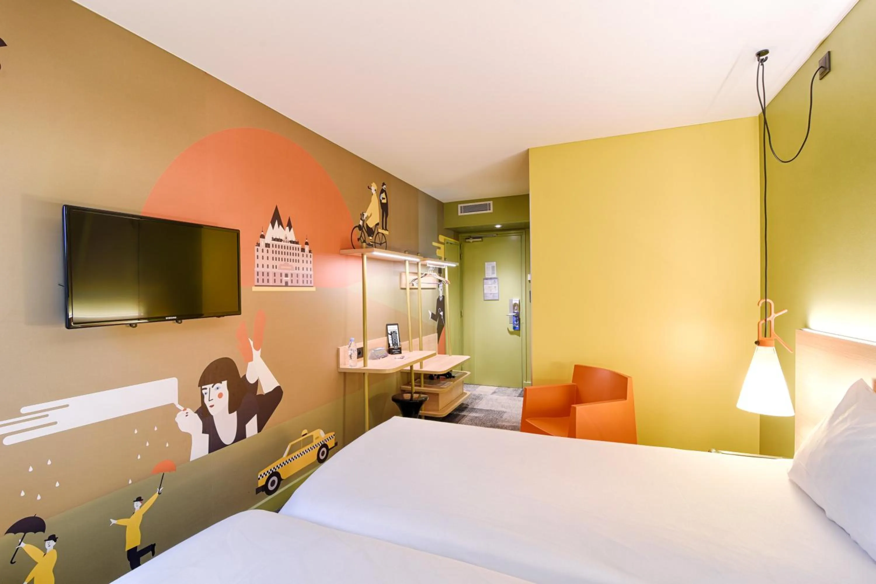 Bed in ibis Styles Lyon Centre Confluence