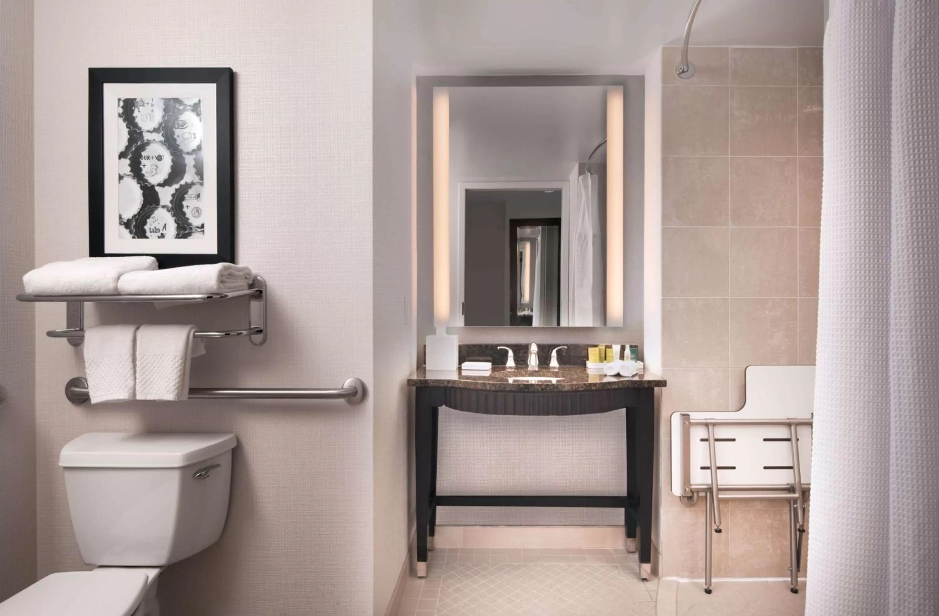 Bathroom in Hilton Baltimore Inner Harbor