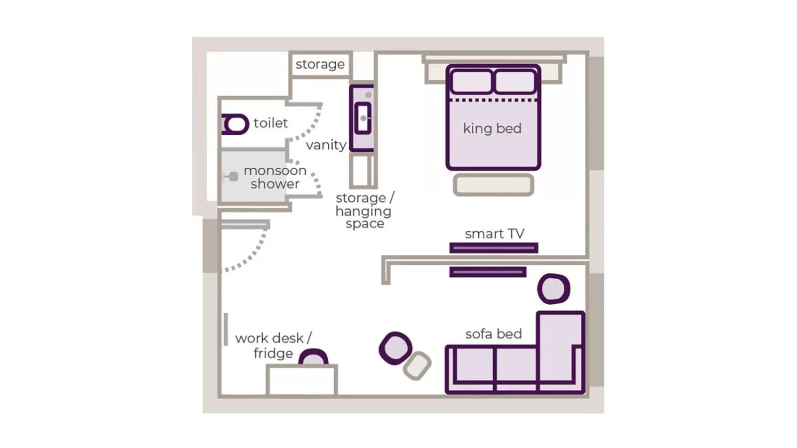 Floor plan in YOTEL Istanbul Airport, City Entrance