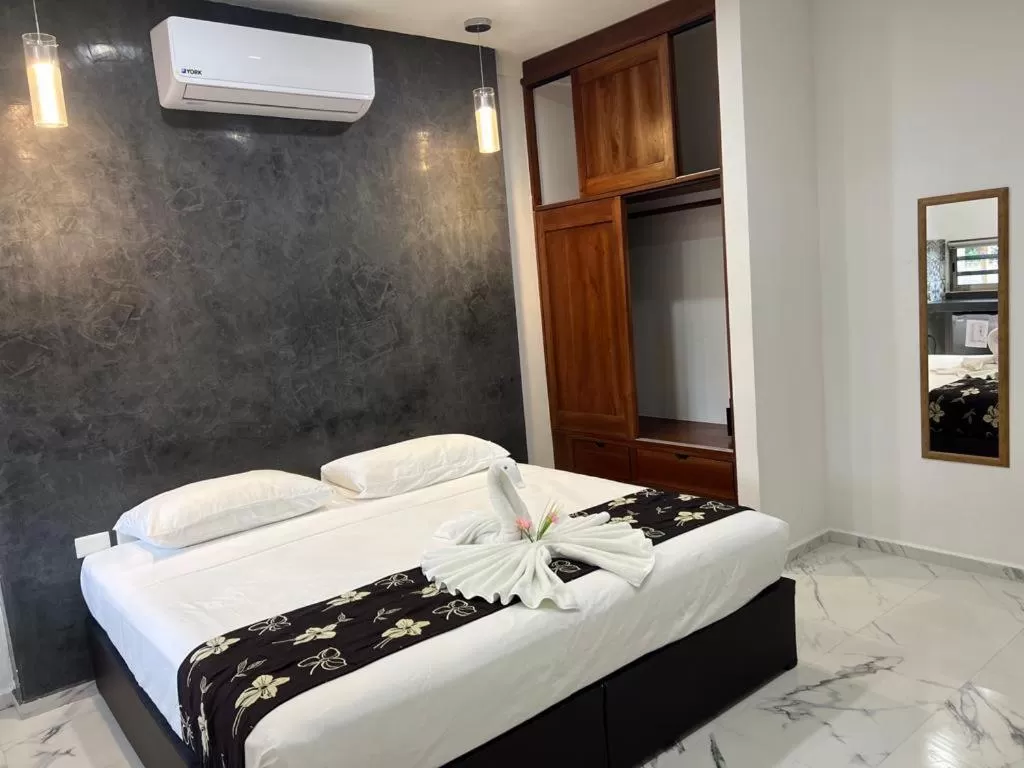 Bed in Hotel Ko'ox Wenne