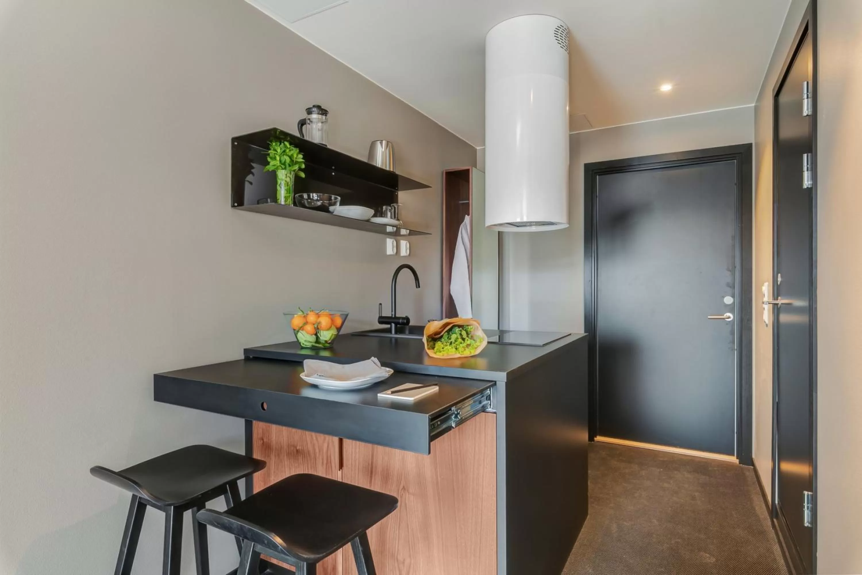 Kitchen or kitchenette in Forenom Aparthotel Oslo