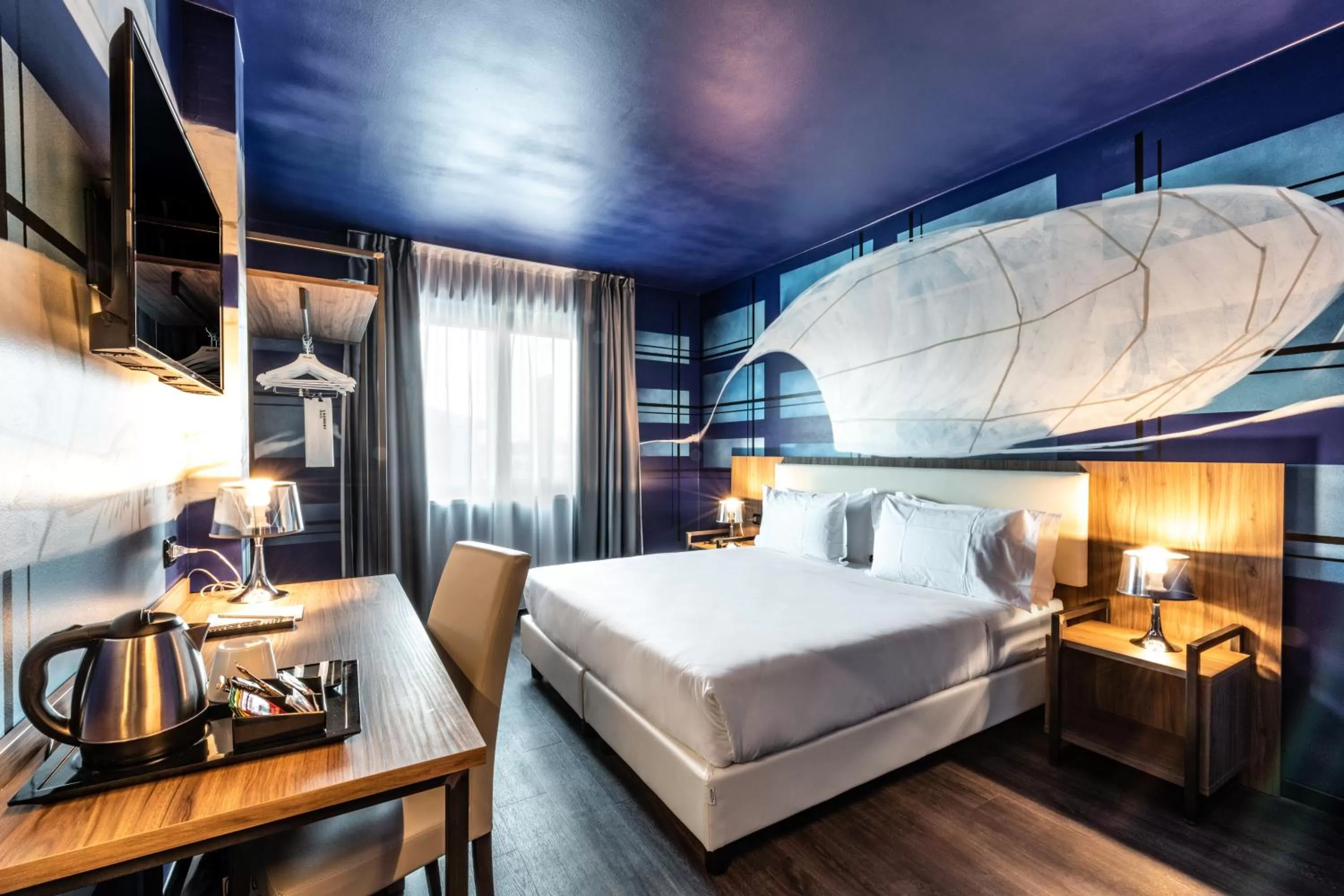 Bed in Muraless Art Hotel - WorldHotels Crafted