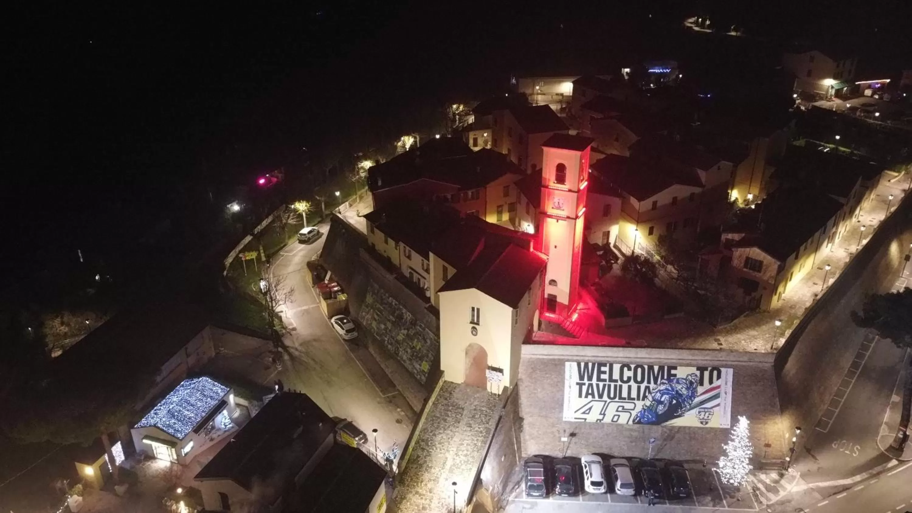 Bird's eye view in Antica Fonte holiday home