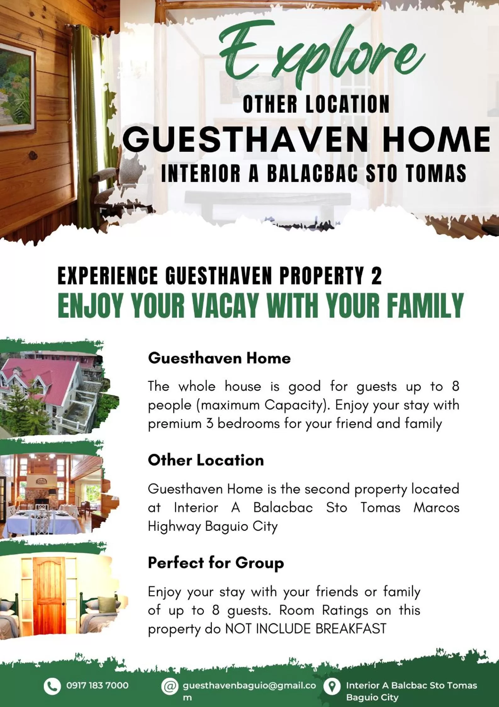 Text overlay in Guesthaven Baguio Bed and Breakfast