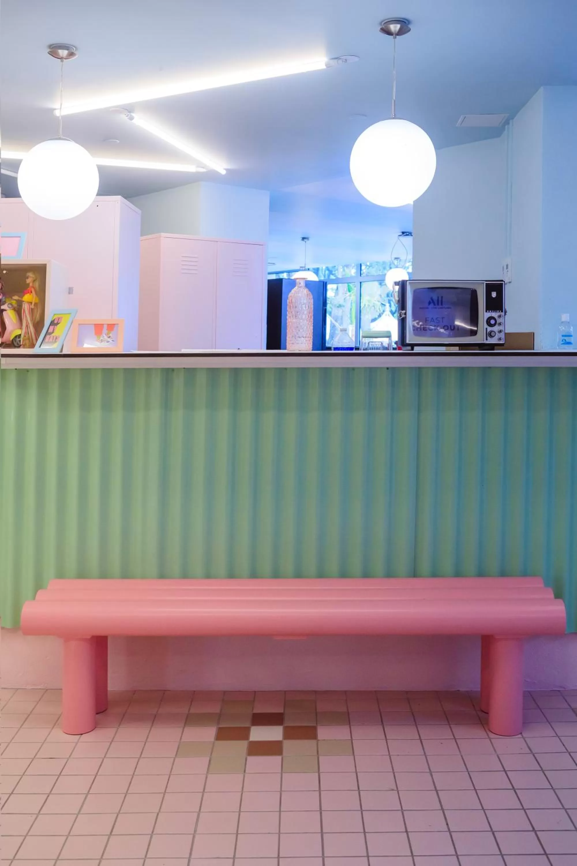 Lobby or reception in greet hôtel Pont du Gard - Route d'Avignon