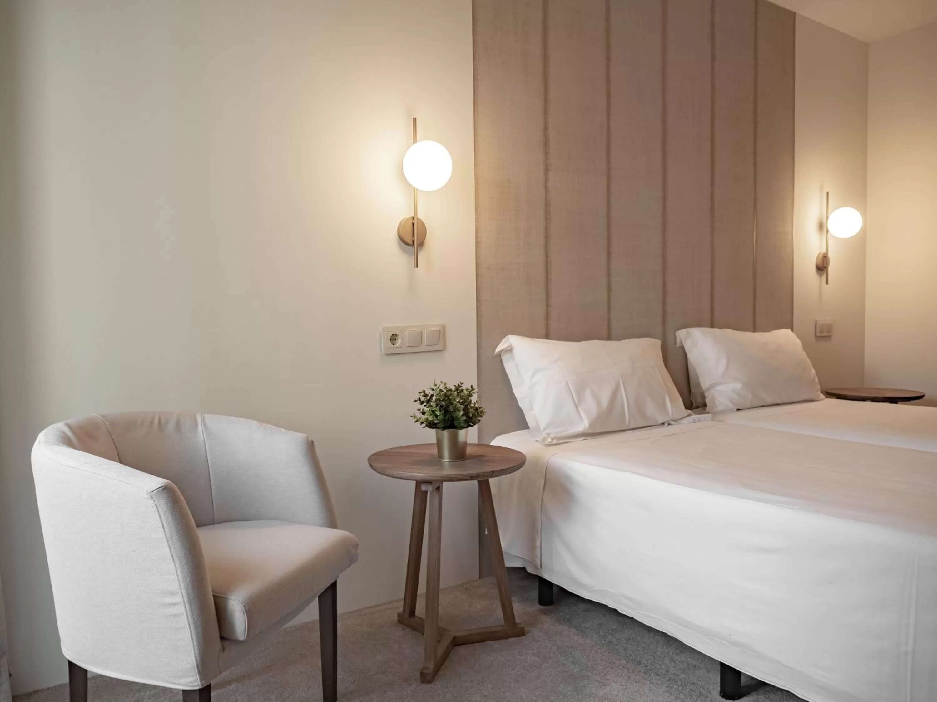 Bed in Hotel Oriente