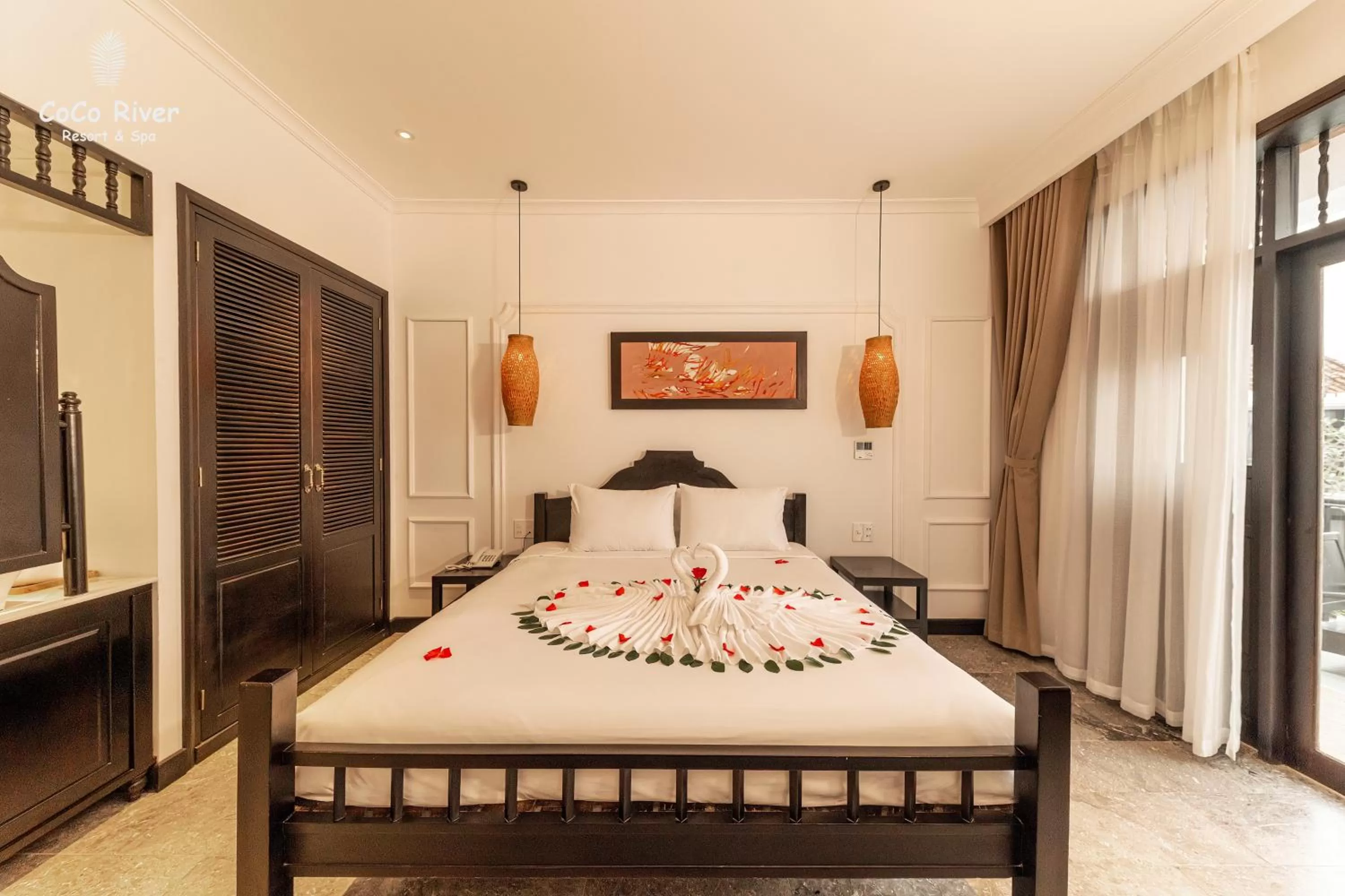 Photo of the whole room, Bed in Hoi An Coco River Resort & Spa