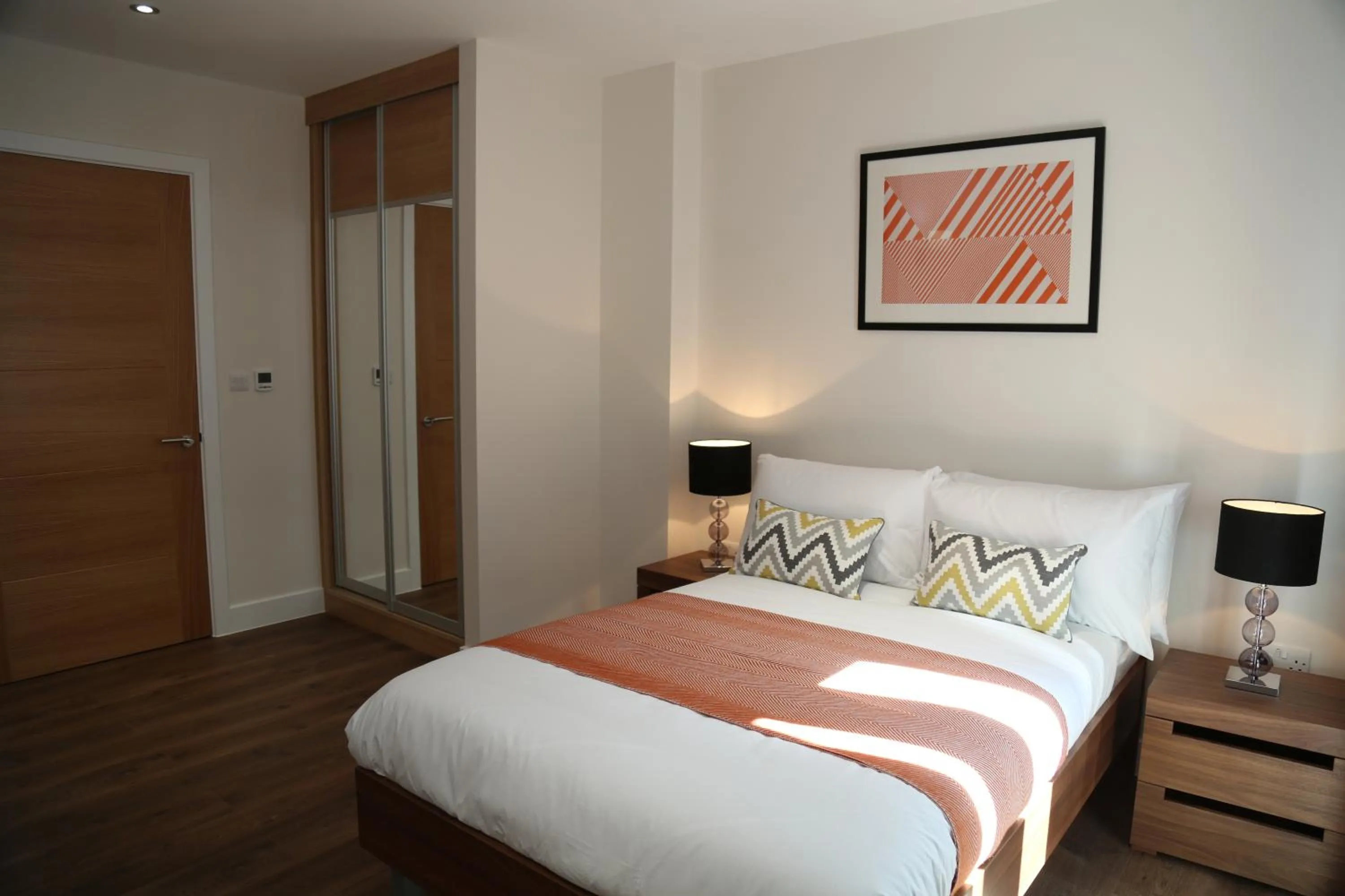 Bed in Twyne House Apartments