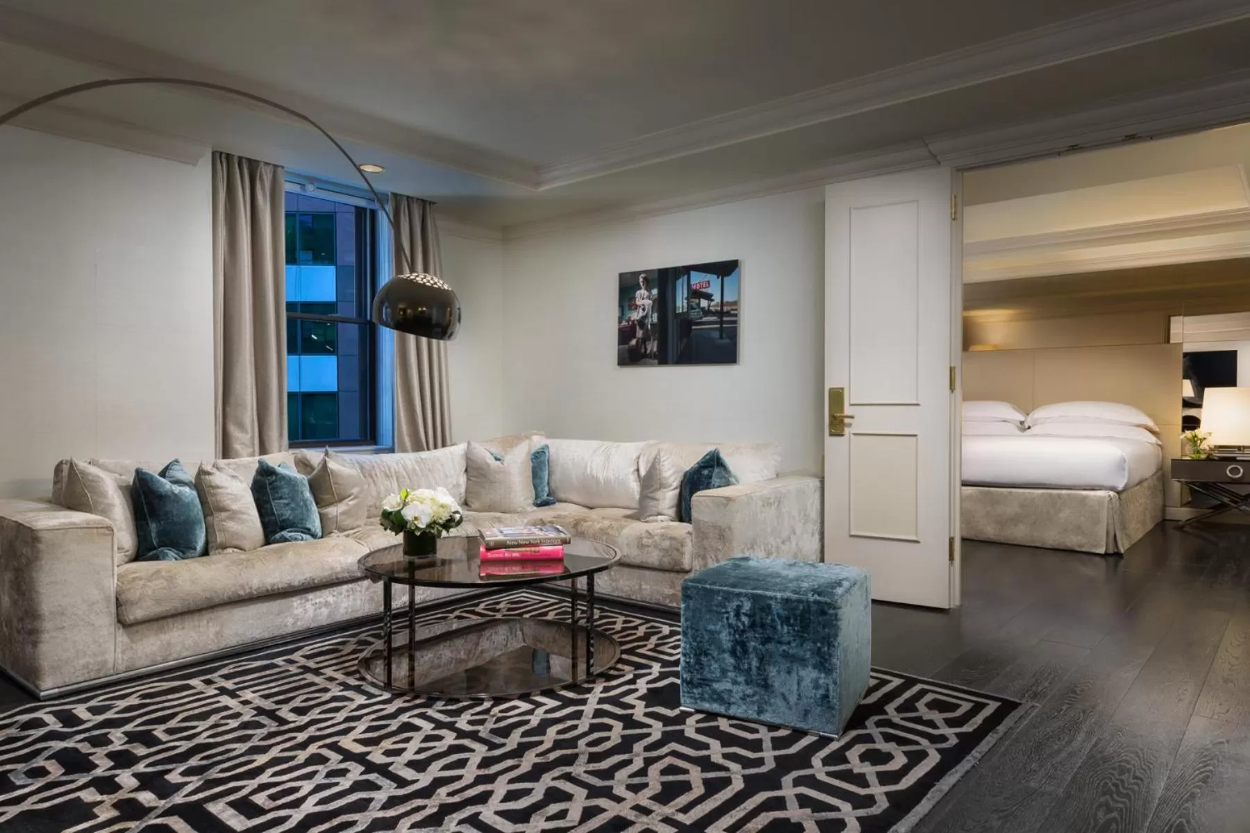 Living room in The Michelangelo New York