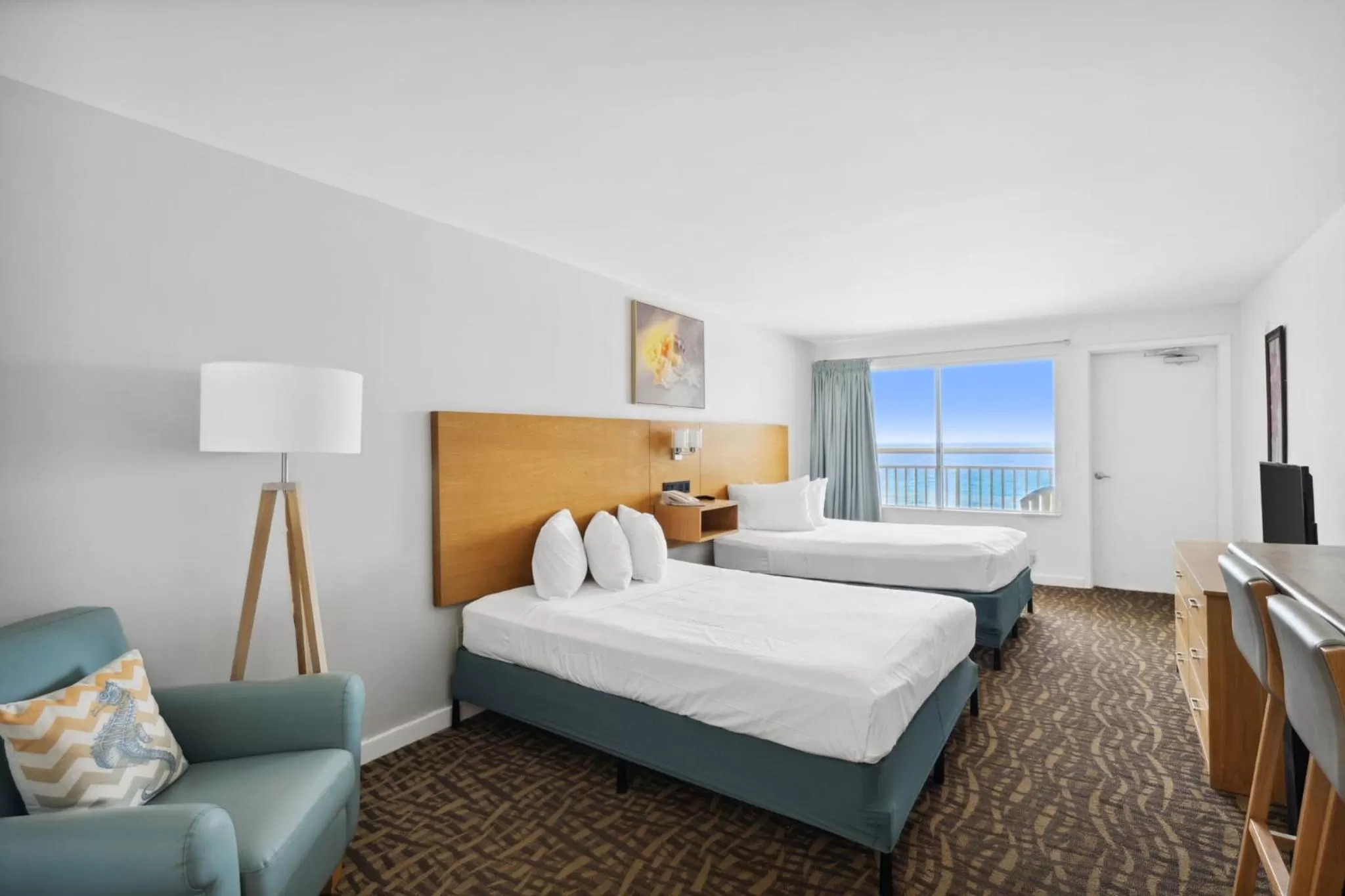 Bedroom, Bed in Beach Tower Beachfront Hotel, a By The Sea Resort