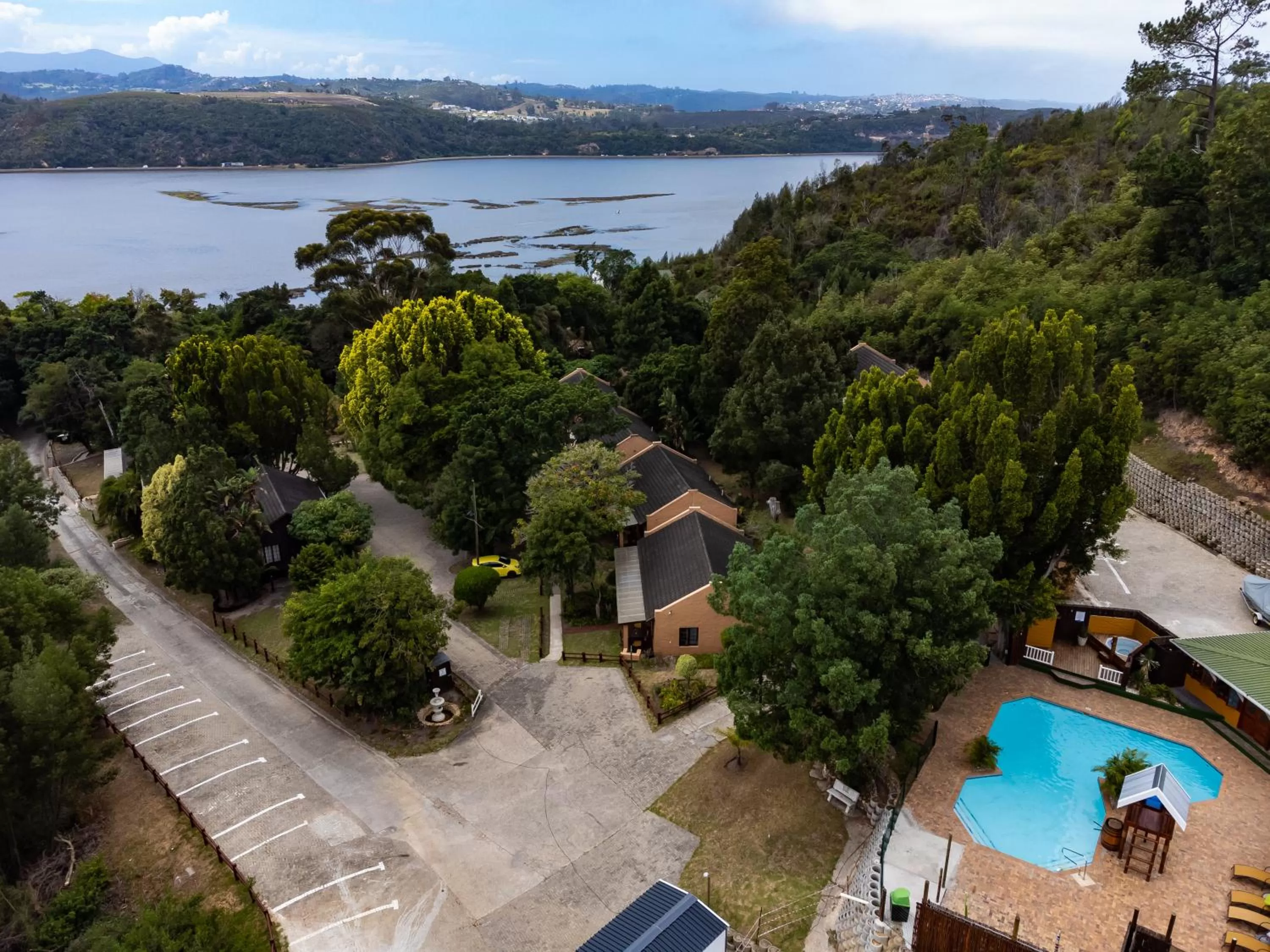 Bird's eye view in Gooderson Knysna Chalets