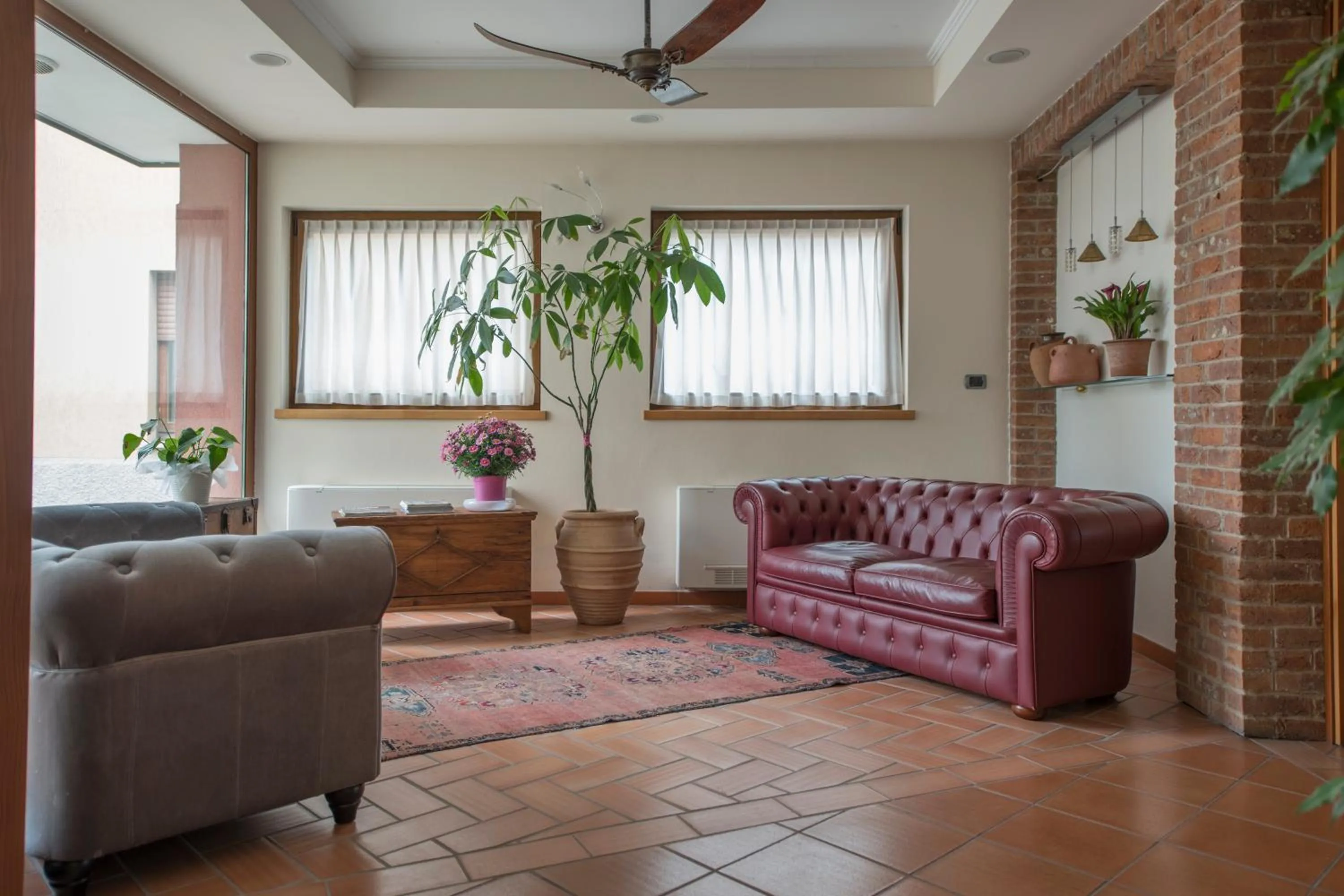 Lobby or reception in Hotel Villa Colico