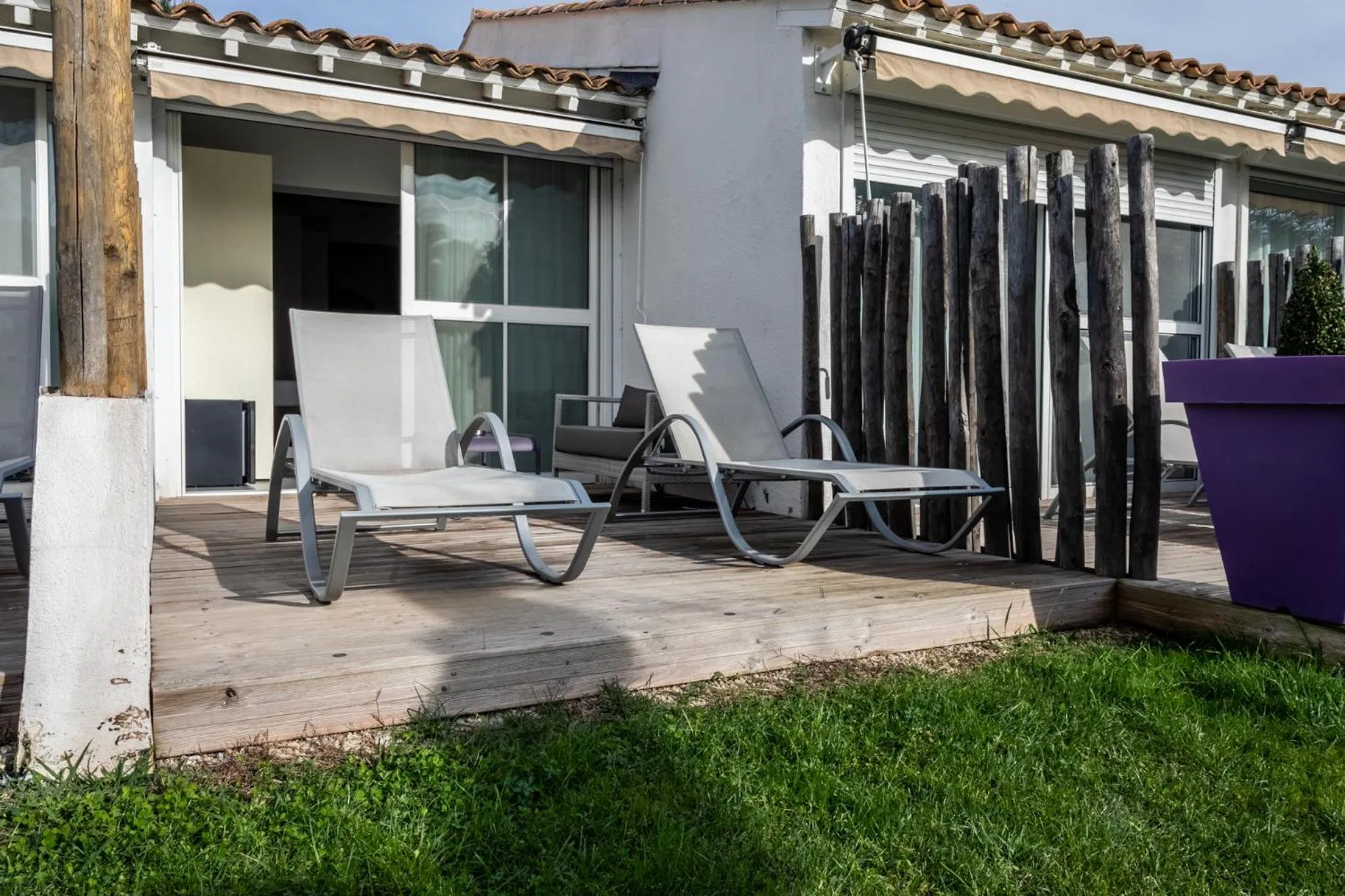 sunbed in Le Mas de Cocagne