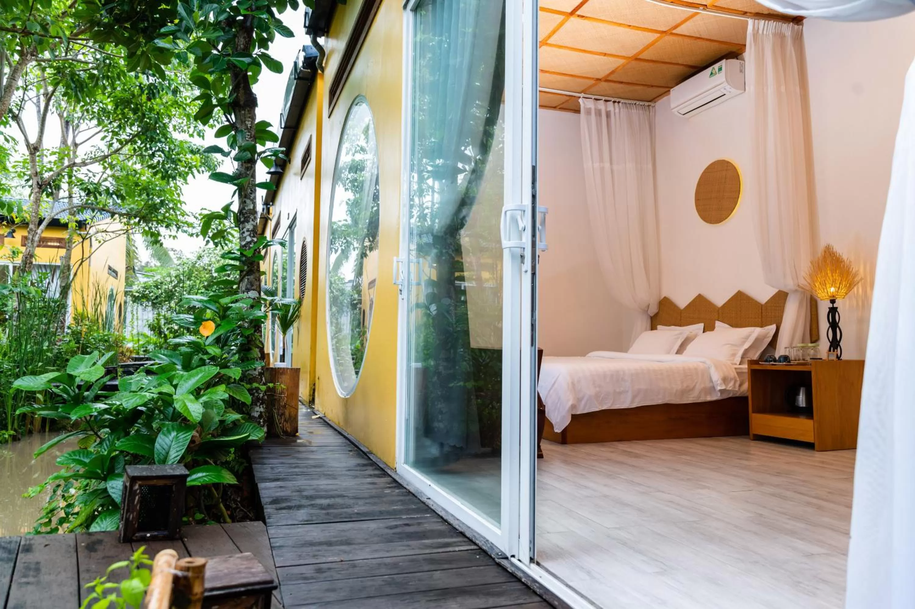 Bed in Binh Minh Eco Lodge