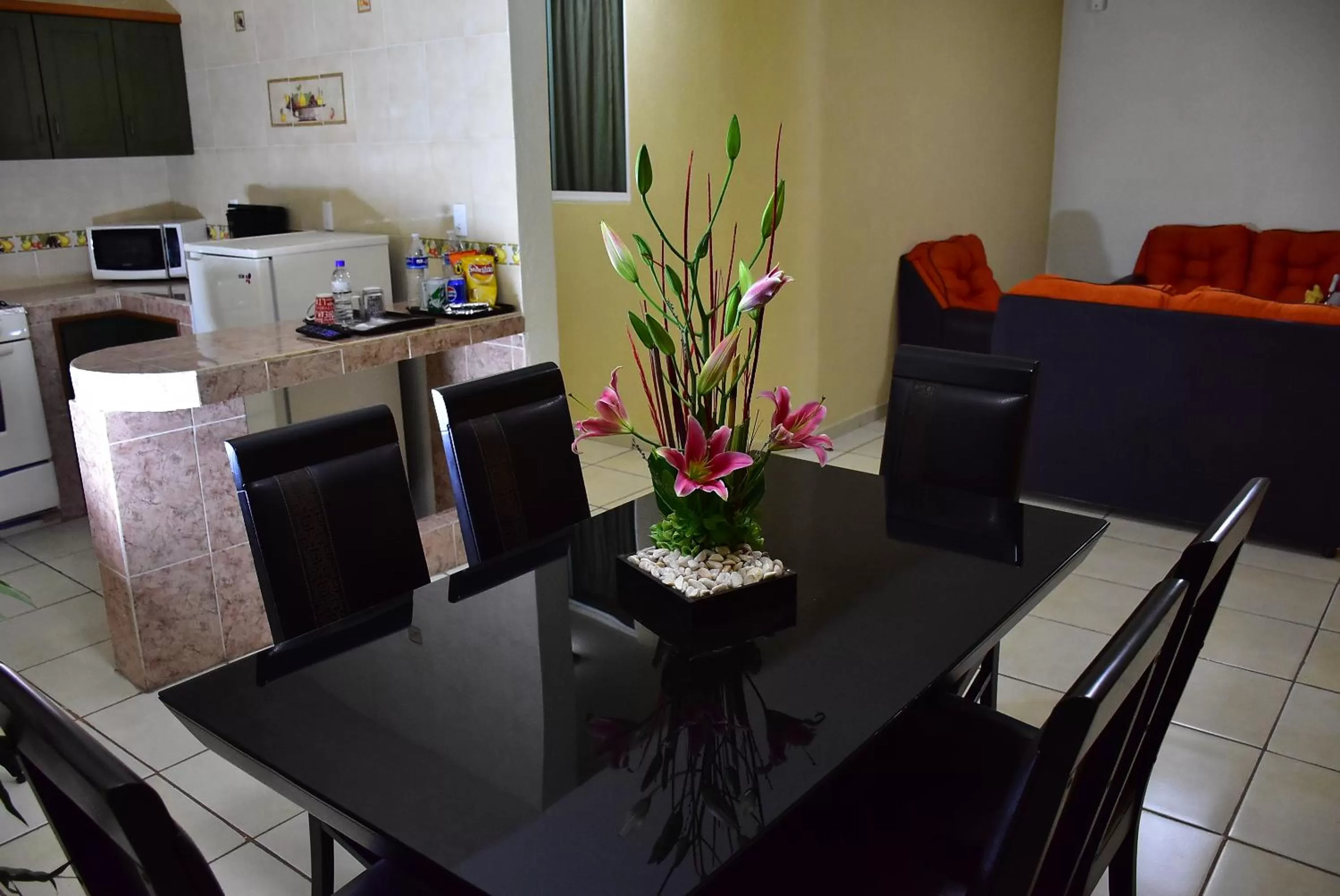 Kitchen or kitchenette in Hotel Suite Azomali