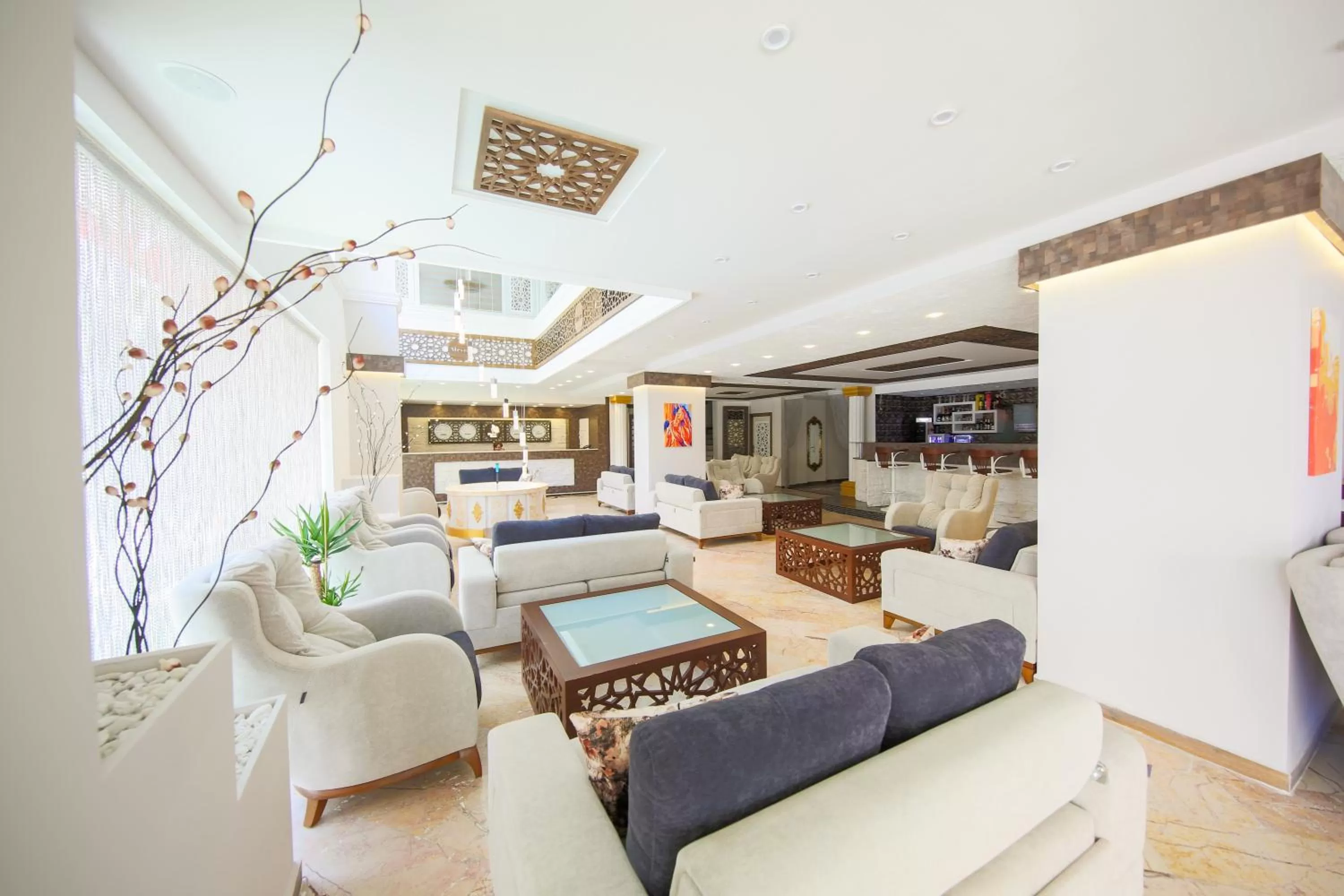 Lobby or reception, Bed in Mevre Hotel