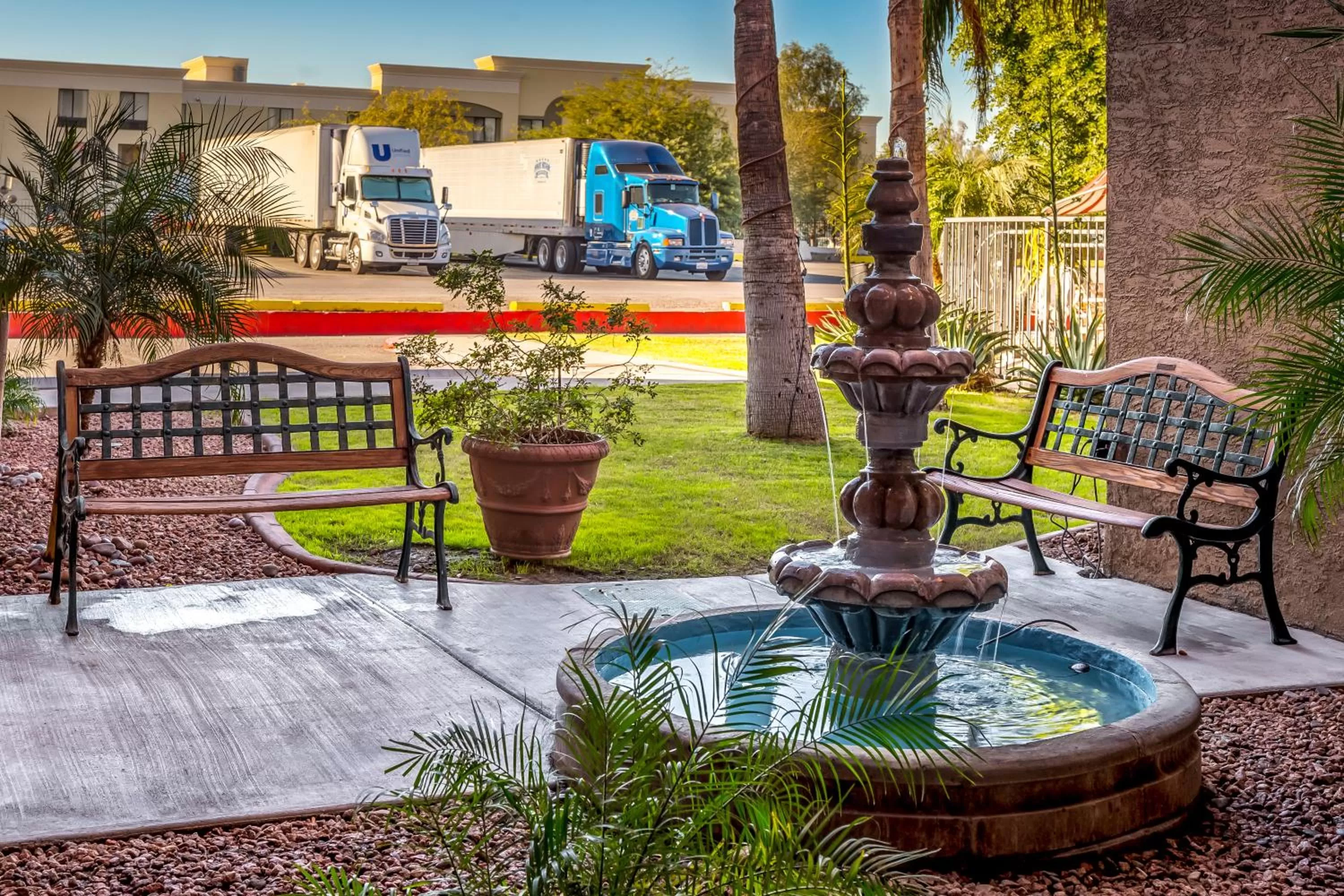 Patio in Travelers Inn - Phoenix