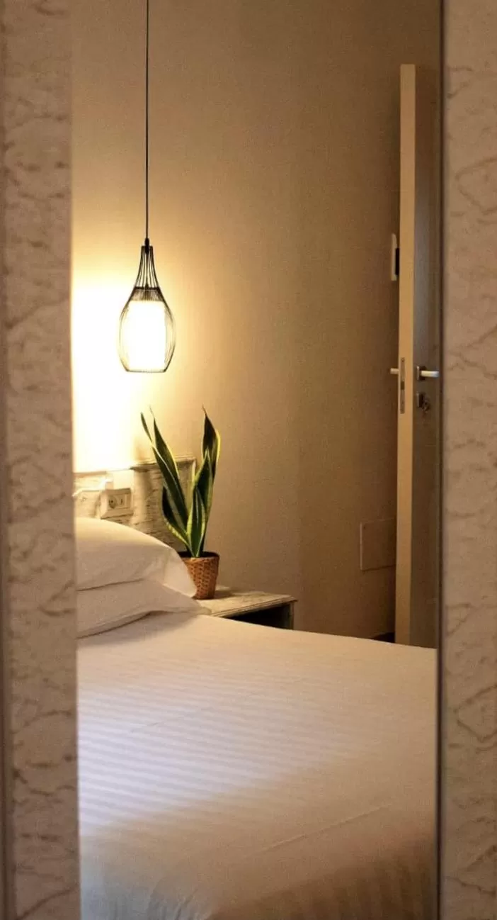 Bedroom, Bed in In Trastevere House