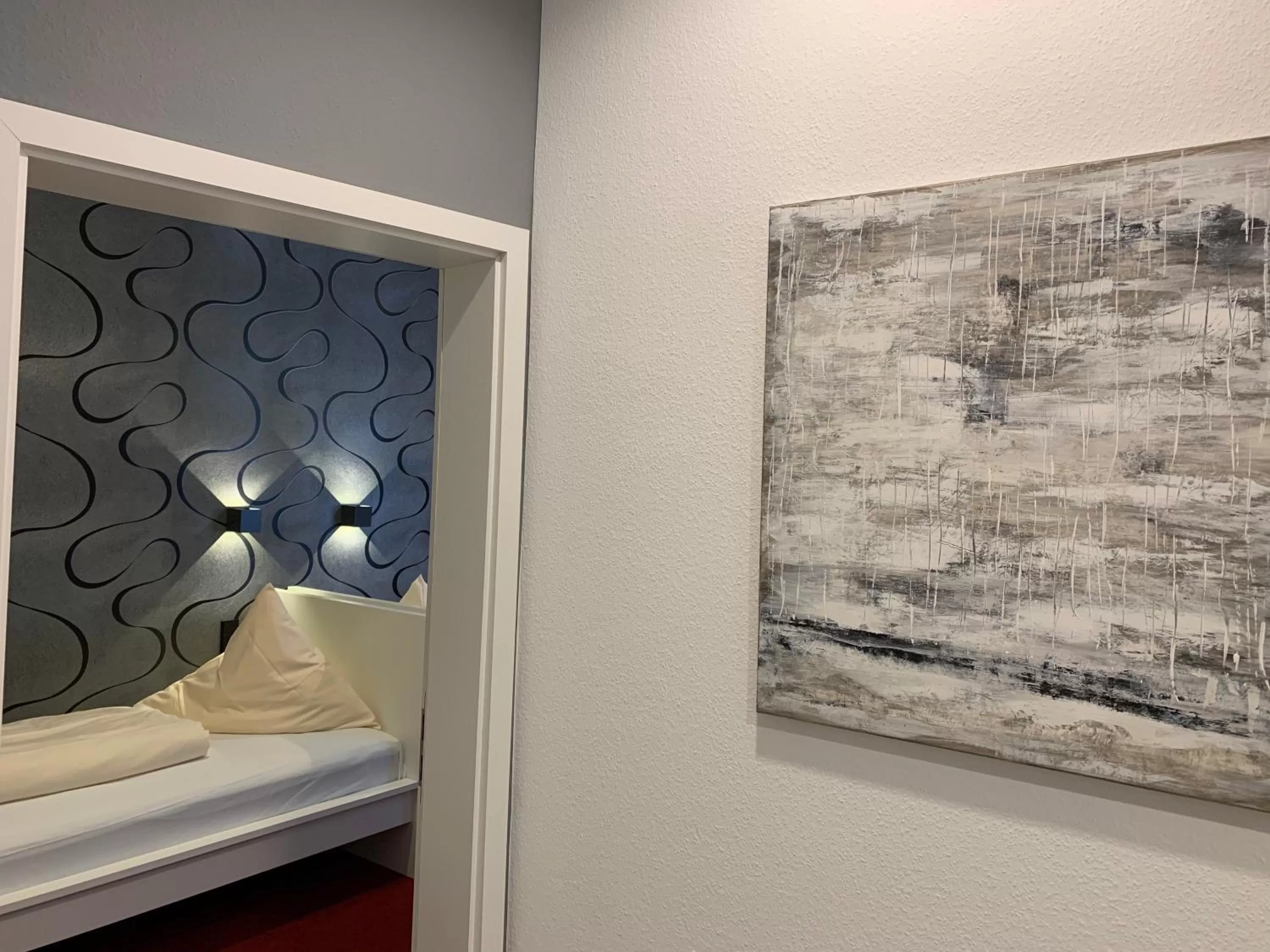 Bed in Hotel B54 Heidelberg City