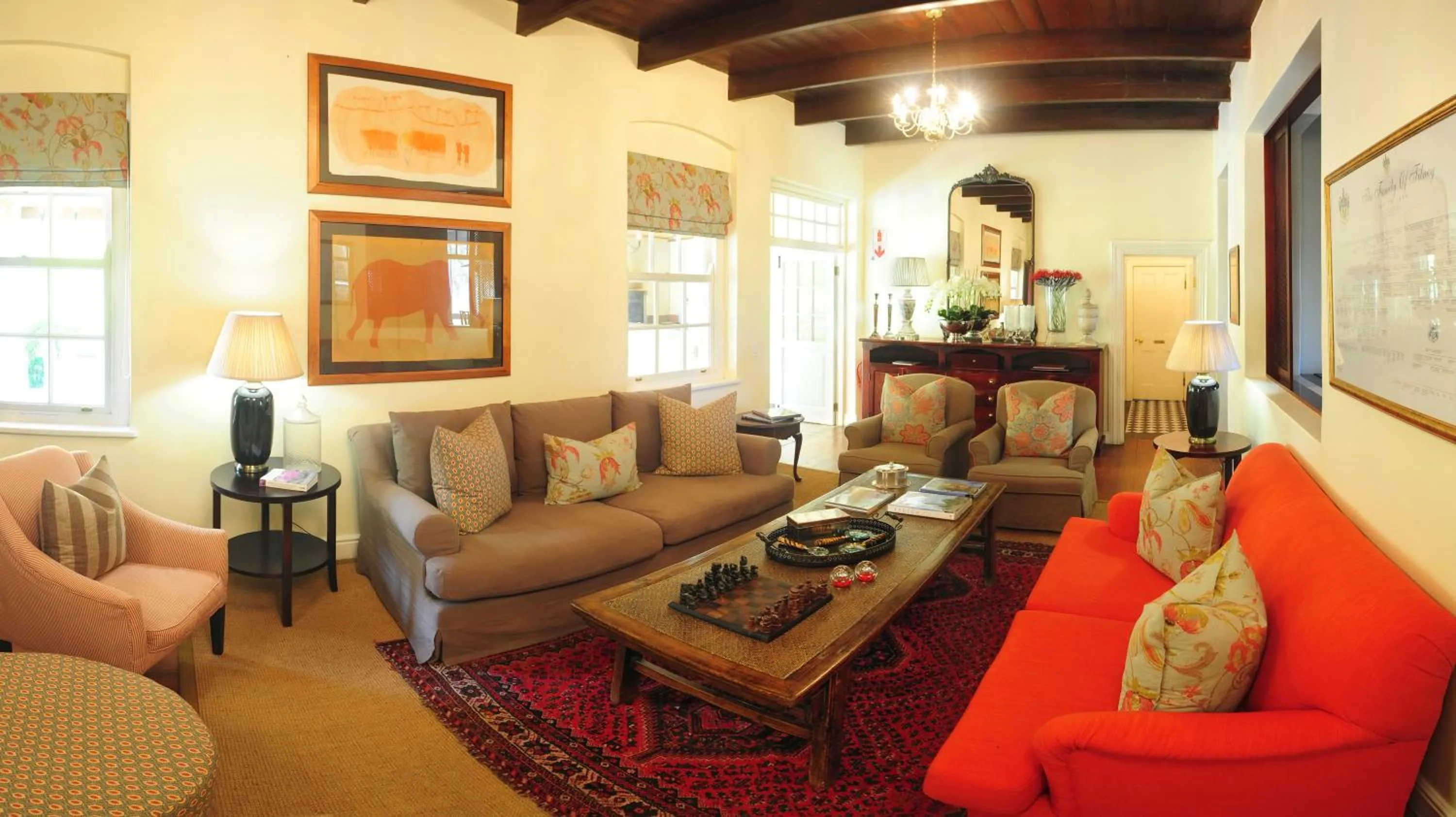 Seating area in Sanbona Wildlife Reserve