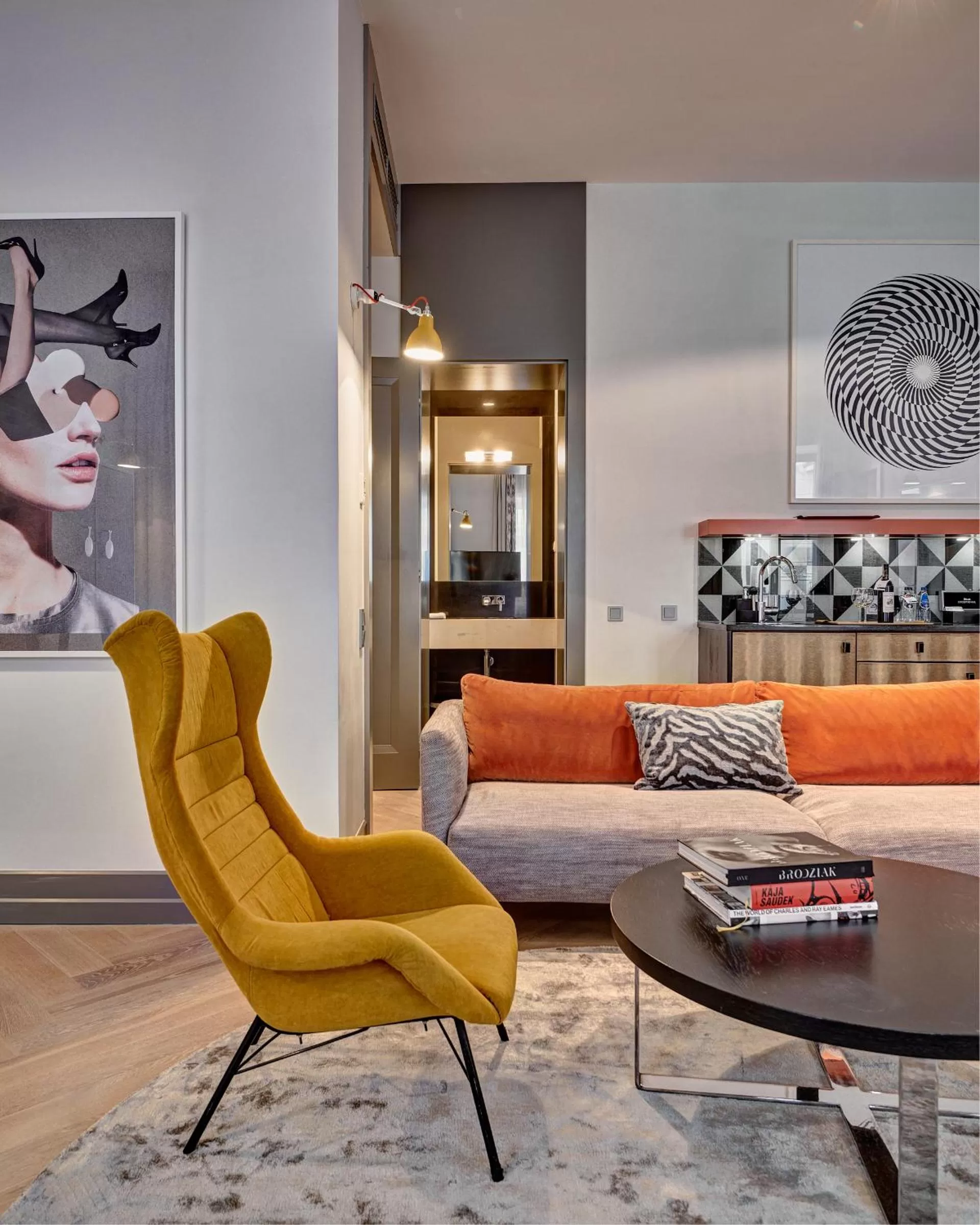 Living room in H15 Boutique Hotel, Warsaw, a Member of Design Hotels