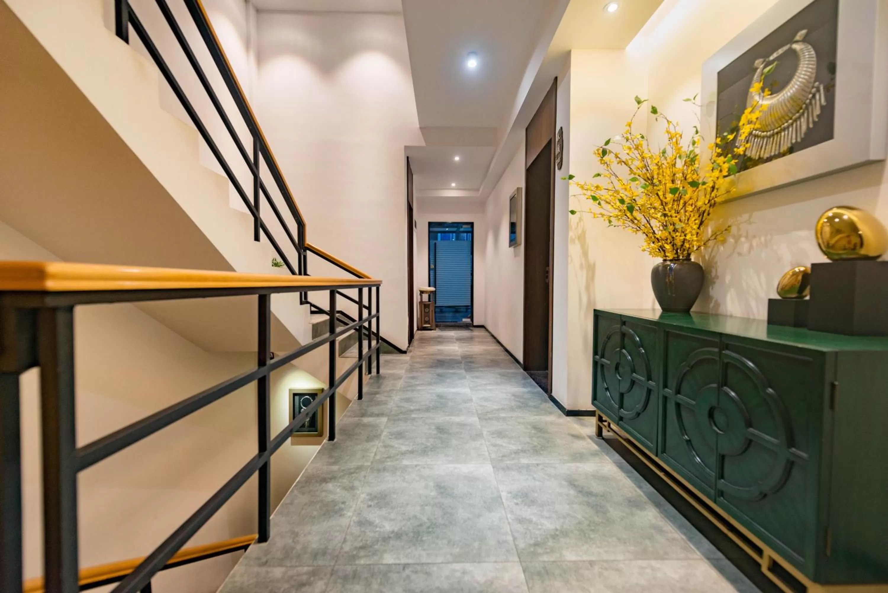 Balcony/Terrace, Lobby/Reception in Li River Resort Villa Hotel