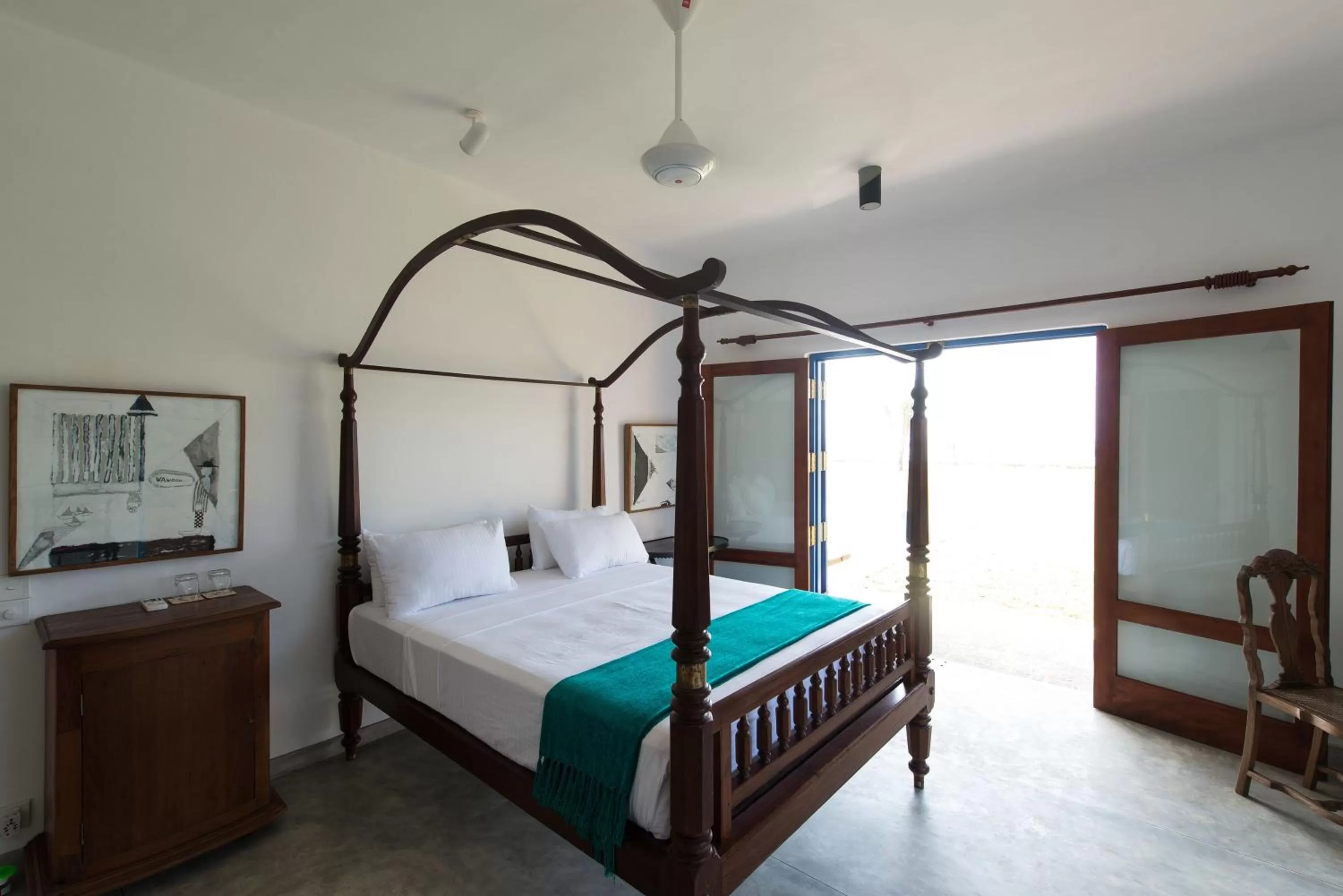 Bedroom, Bed in Villa Atulya at Ocean's edge