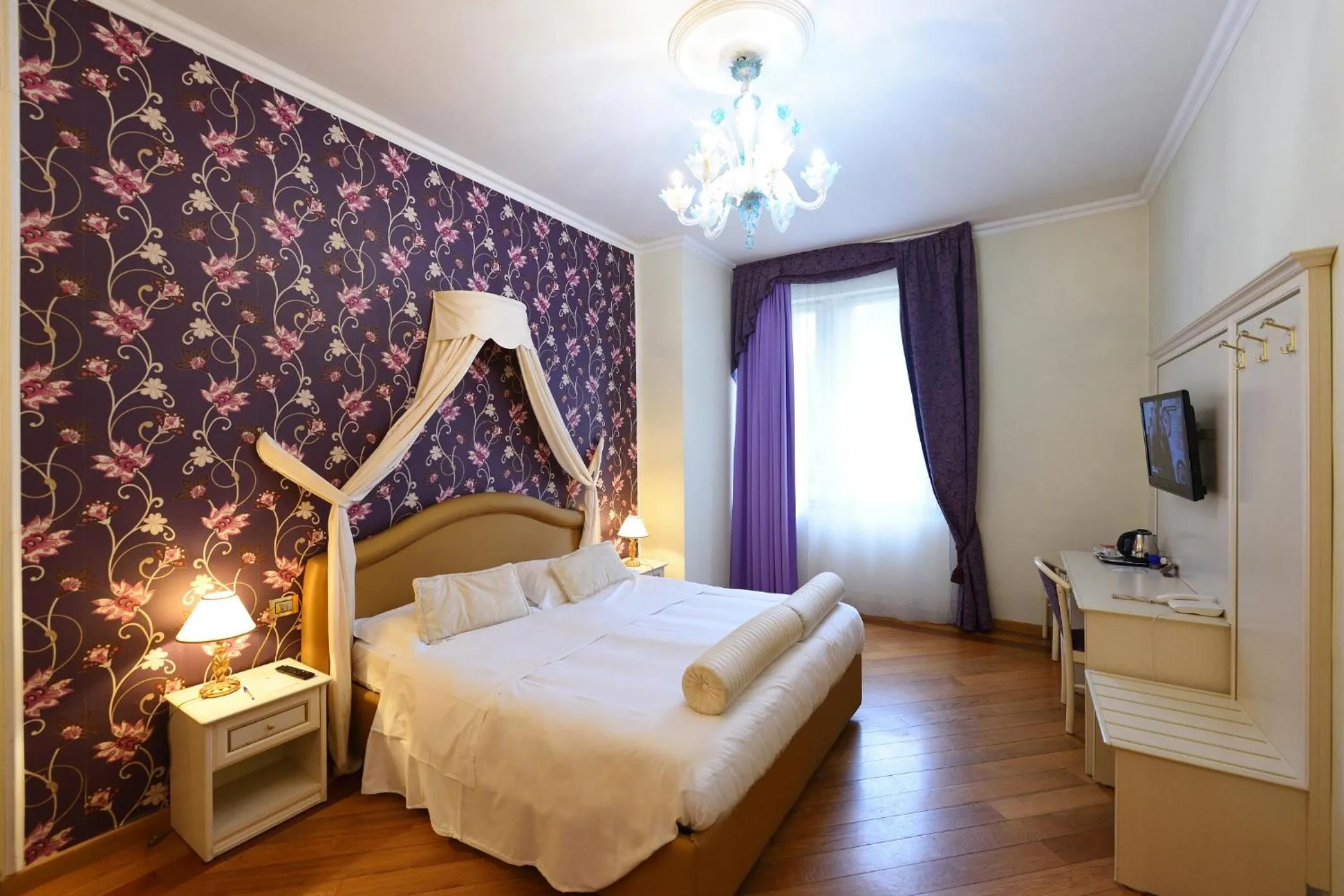 Bed in Relais La Corte di Cloris