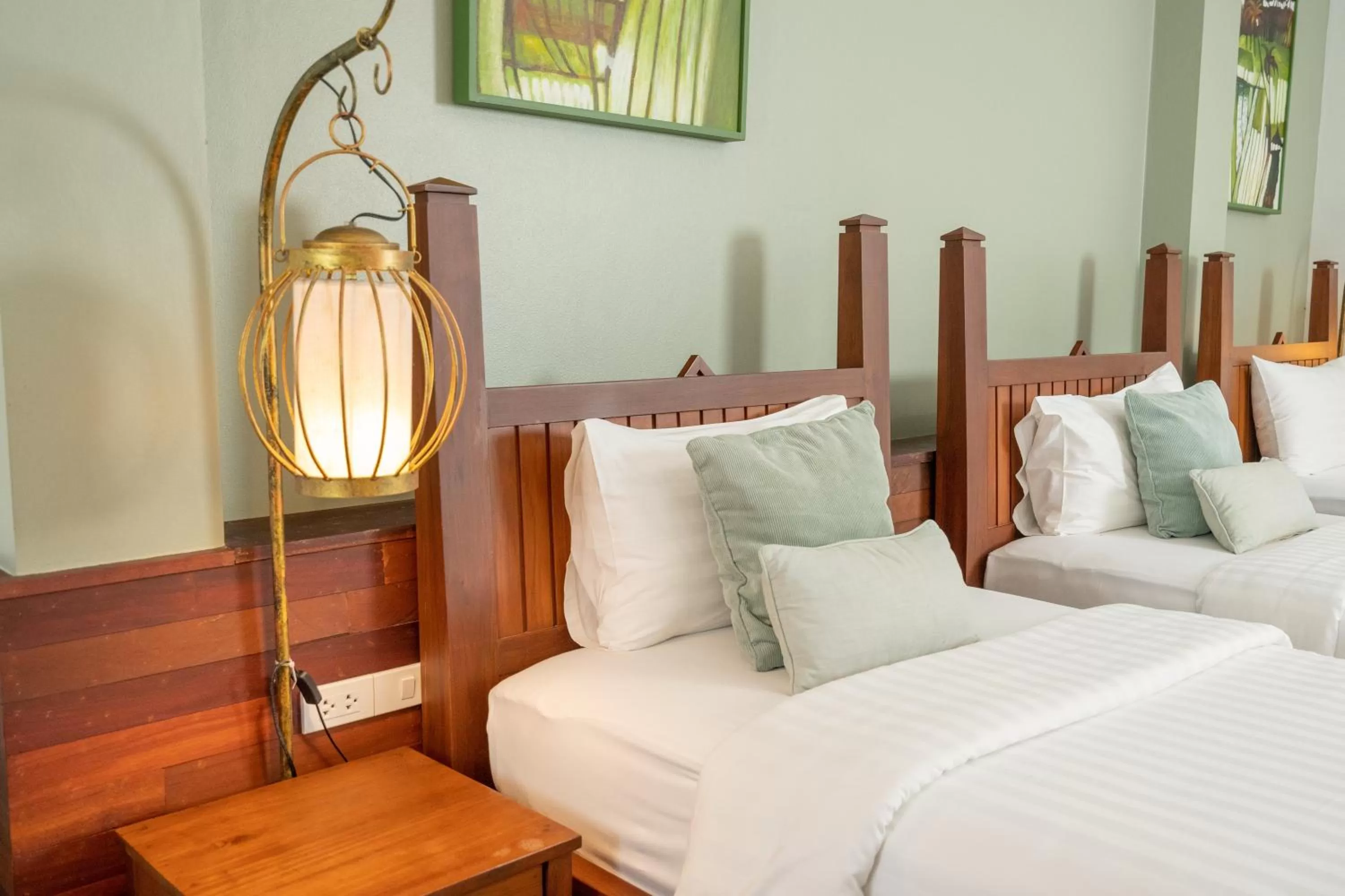 Bed in Villa Sanpakoi